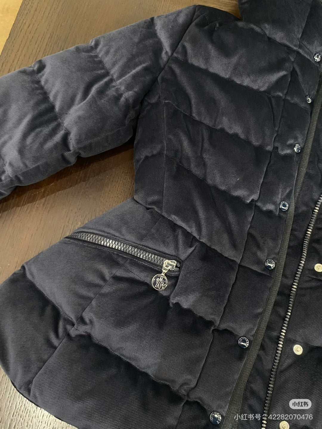 Moc 25fw Sapphire Blue Slim Fit Down Jacket