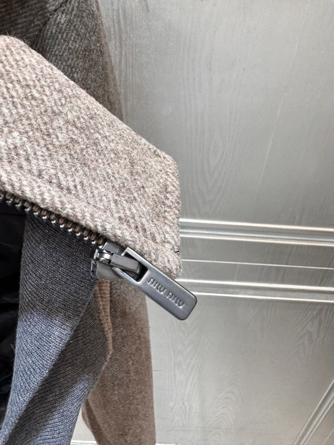 Mu 25fw Brown wool coat