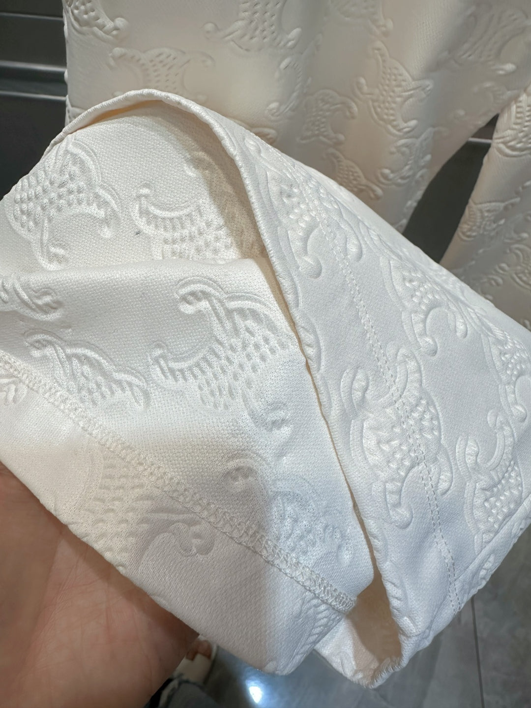 Cel 25fw White wide leg pants