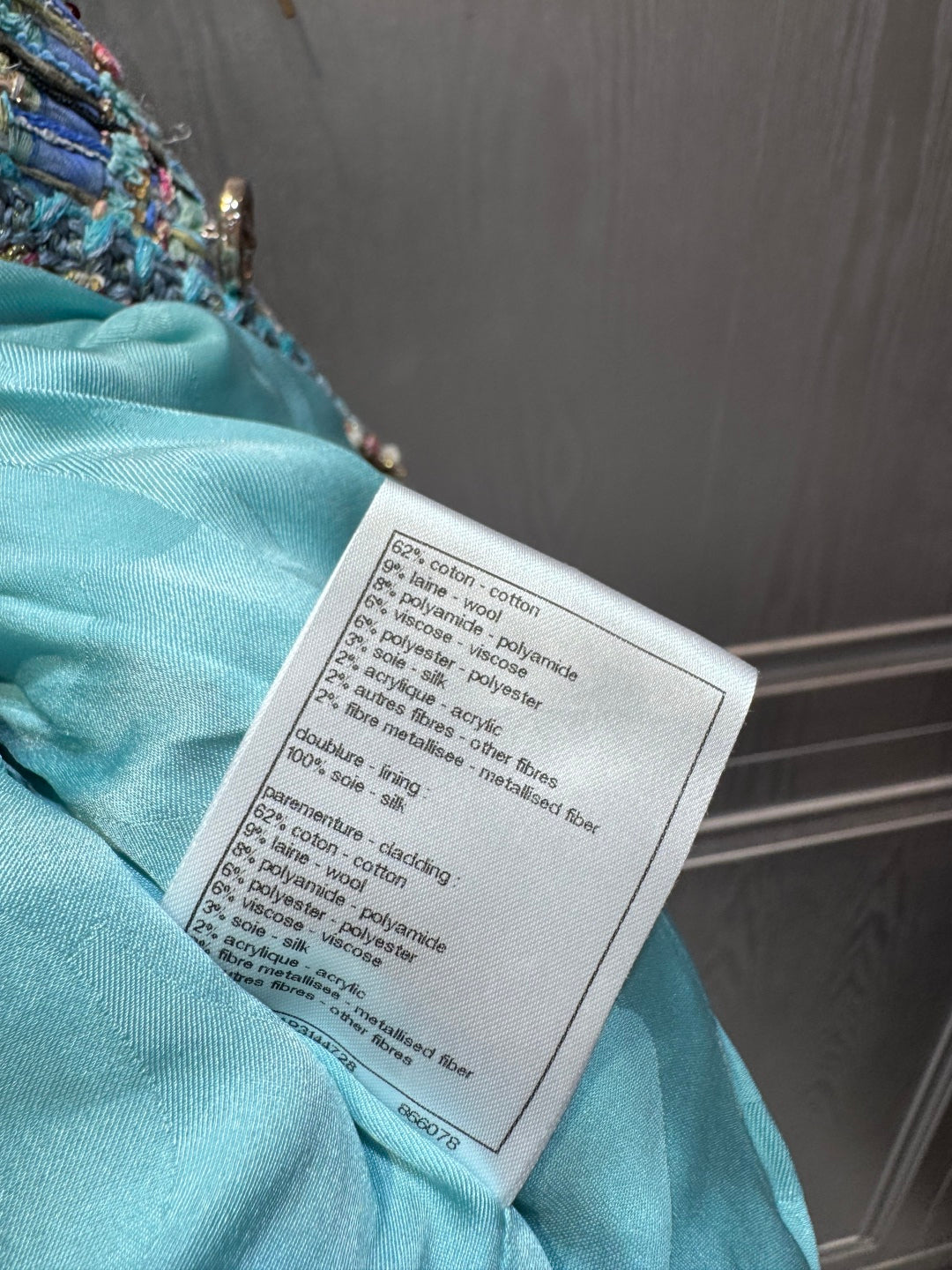 Che 25fw Lake Blue Coat