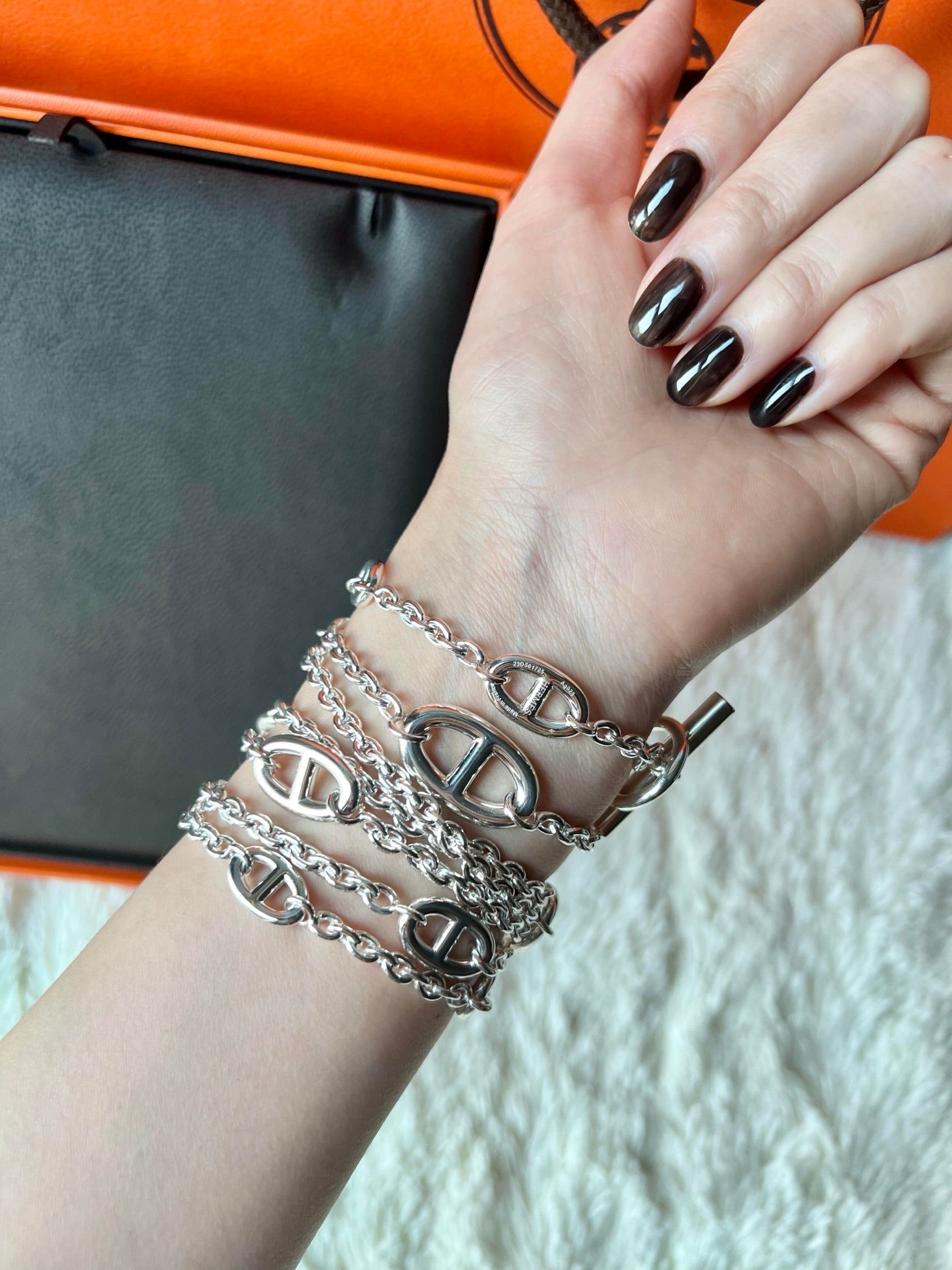 H**Pig nose gold sweater chain