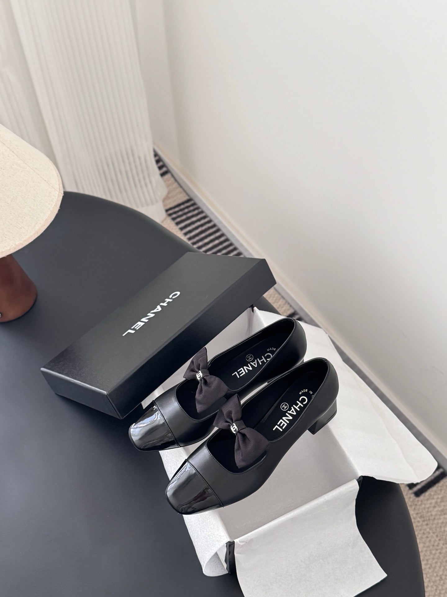 Che New genuine leather square-toe chunky heel Mary Jane shoes