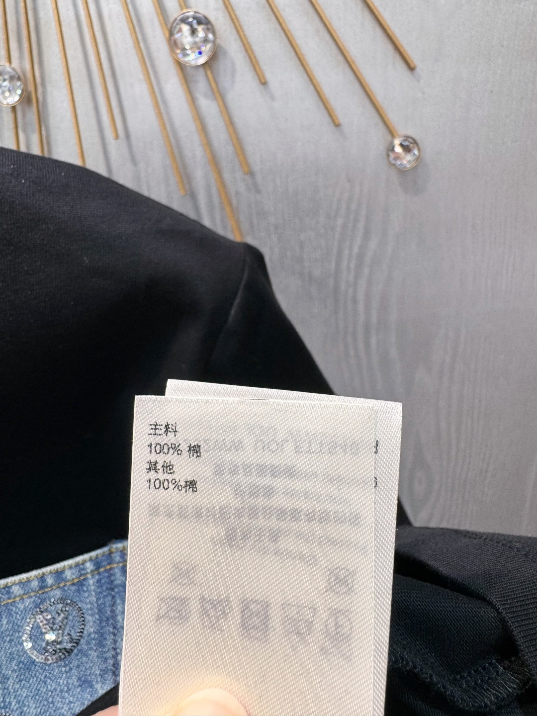 Loe** New Sequined Denim Pocket