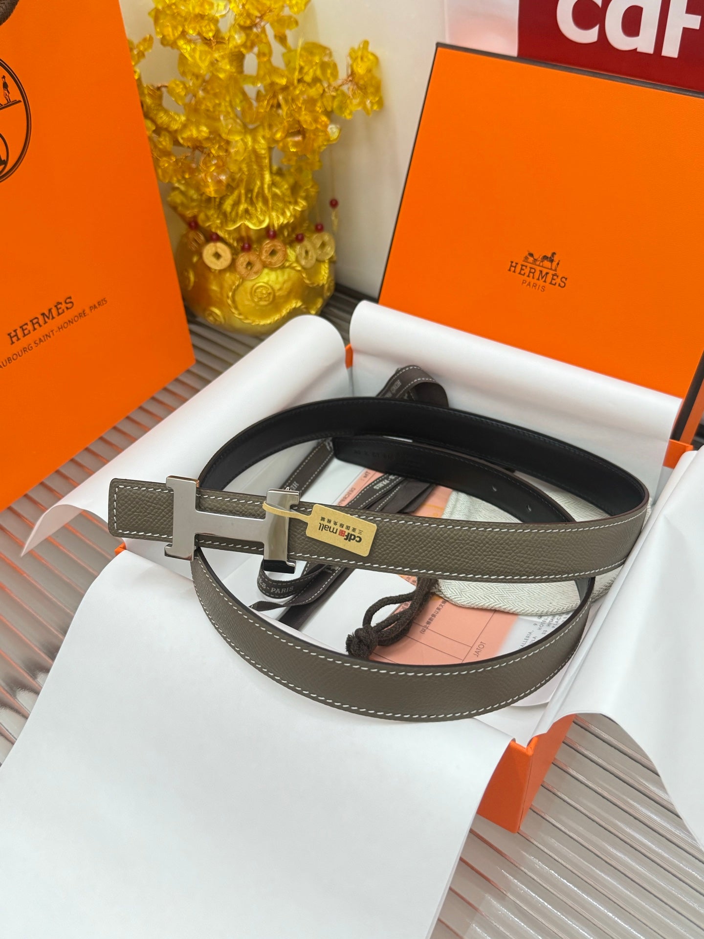 Her**women's narrow belt, reversible