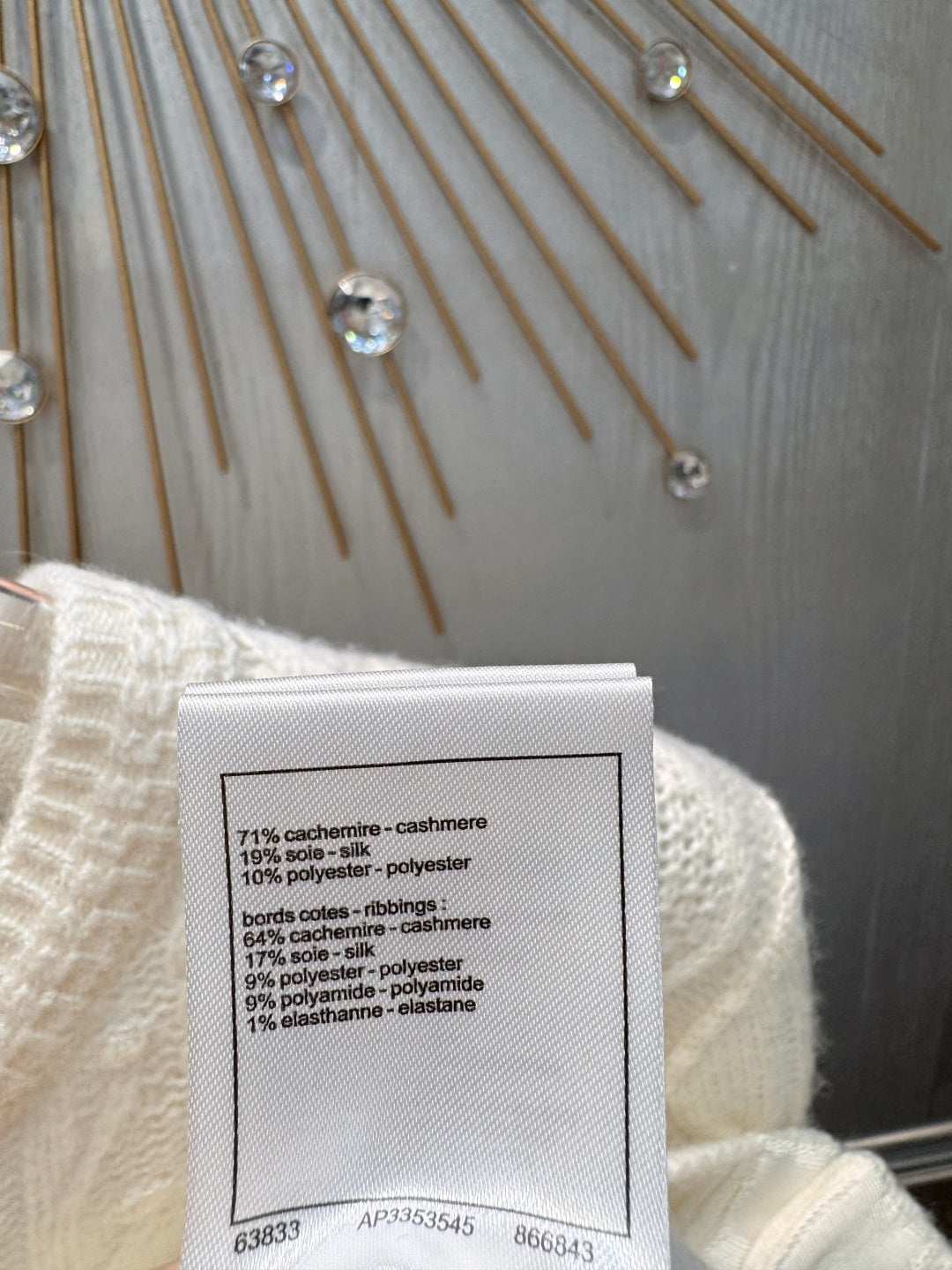 Cha**skiing collection knitted cashmere cardigan