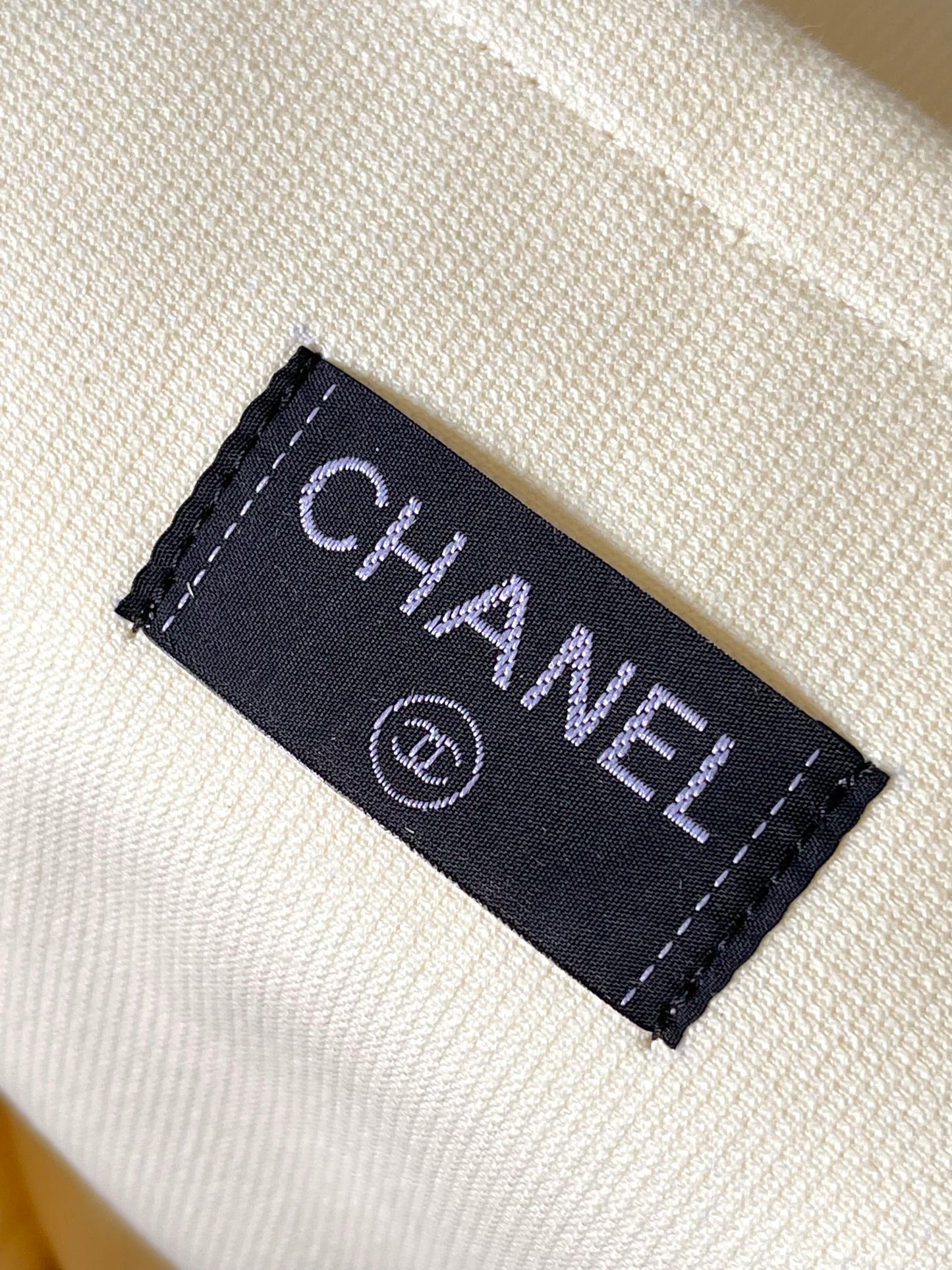 Cha**camellia drawstring bucket beach bag two-piece set