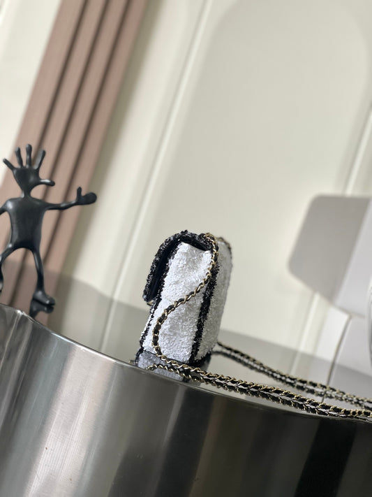 Cha** sequined evening bag