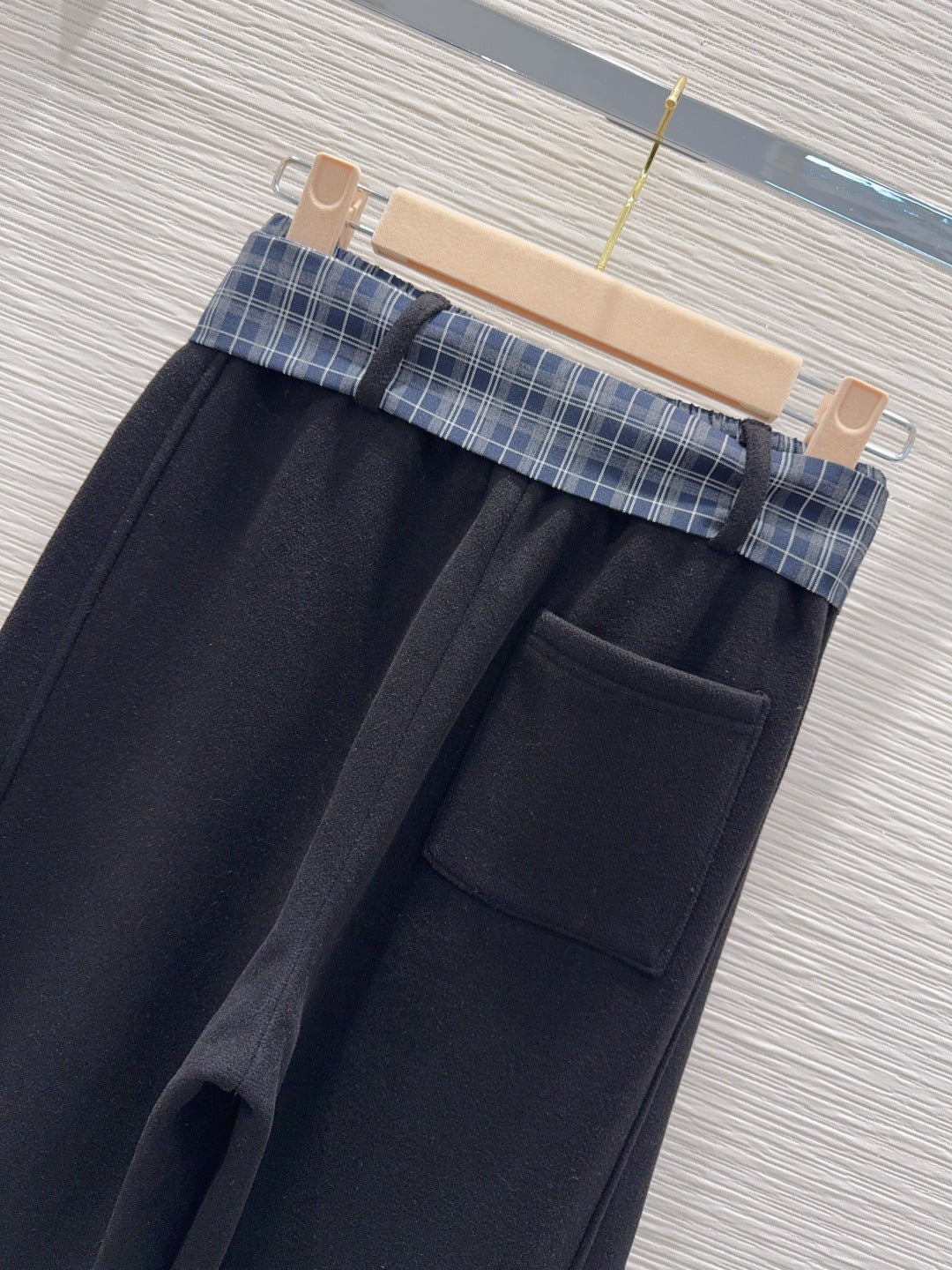 Miu**25fw new casual fleece-lined trousers