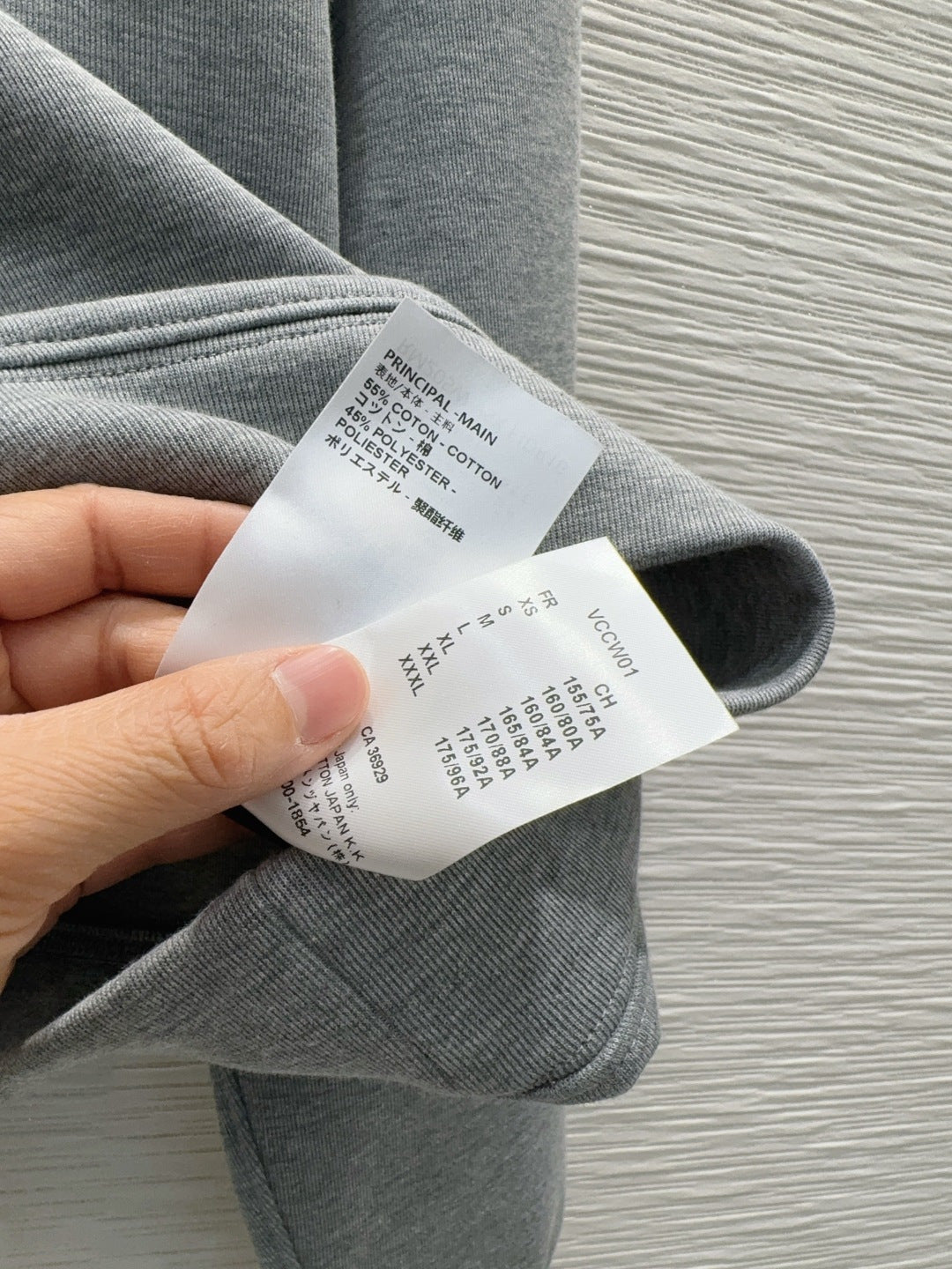 Lou**25fw new gray hooded sweatshirt