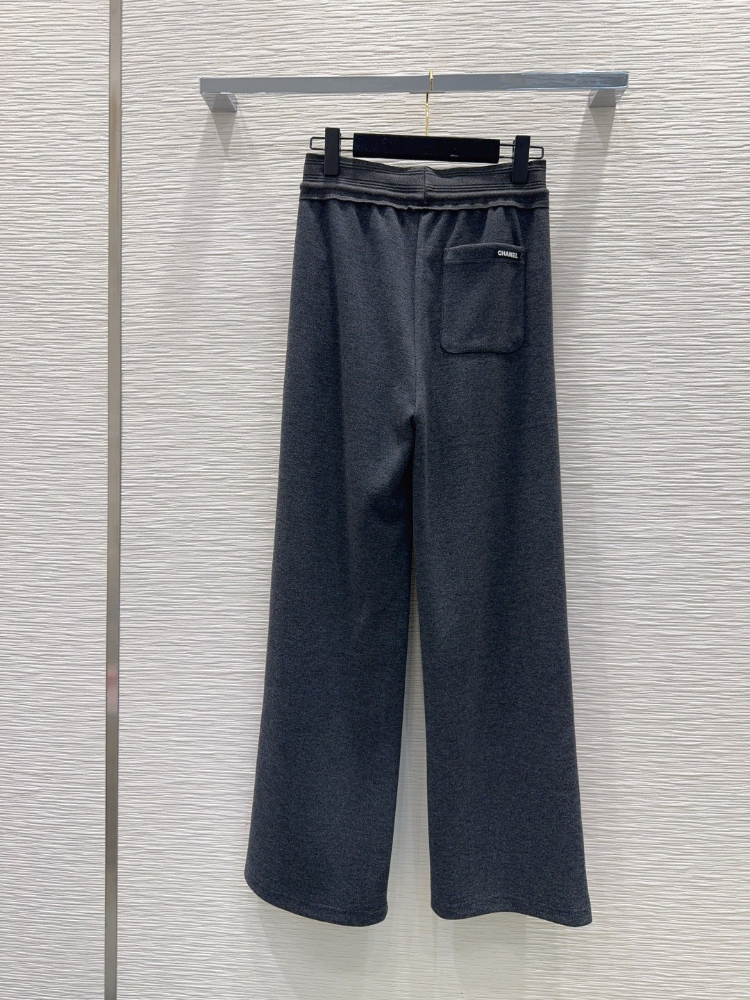 Cha 25fw drawstring wide-leg casual pants