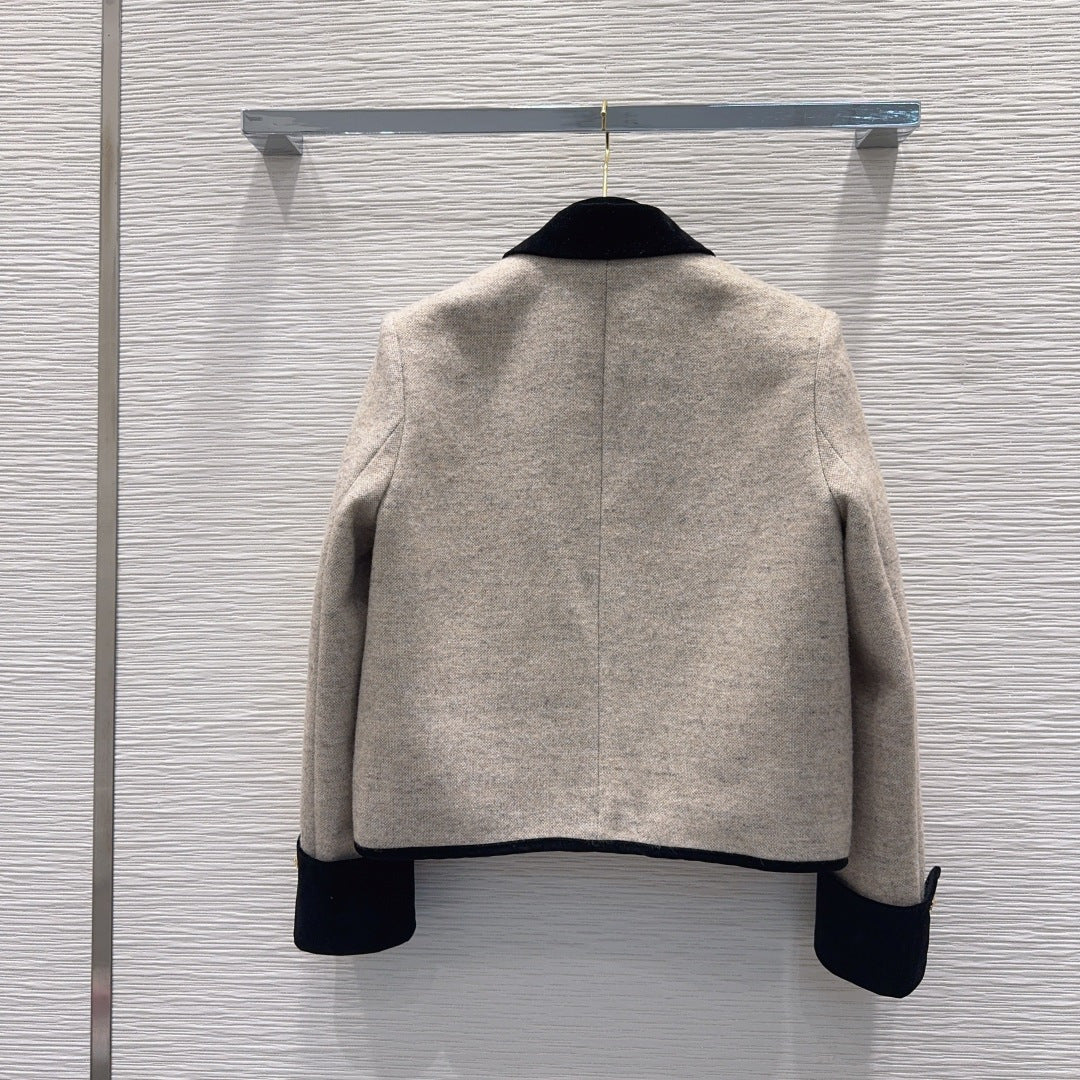 Cha 25fw color-blocked dress jacket