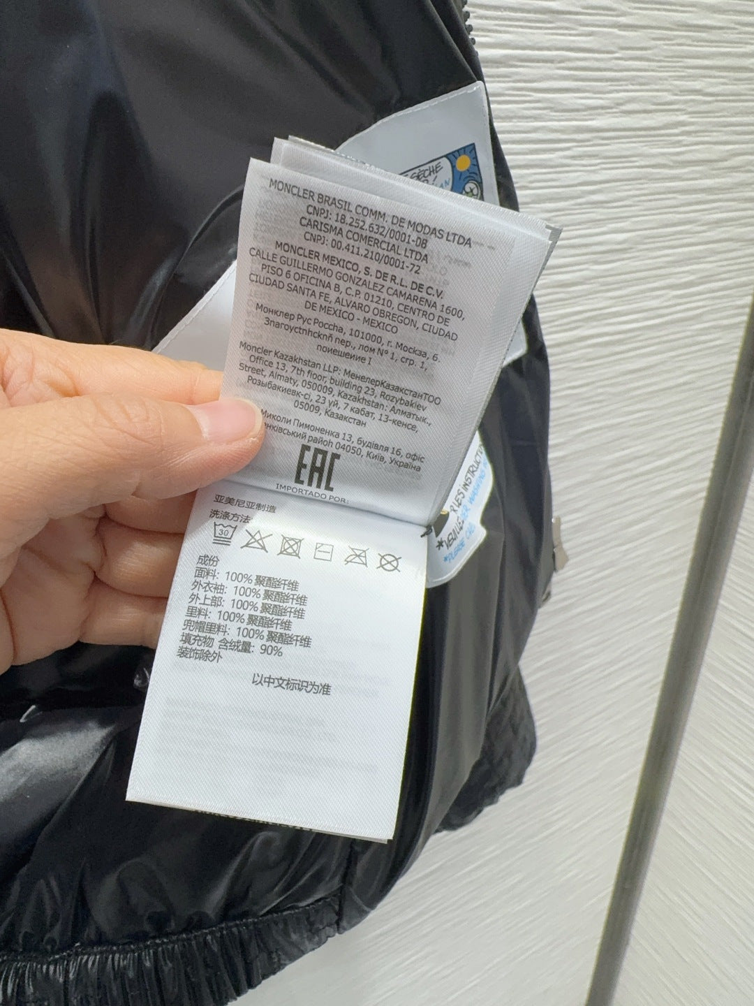 Moc**25fw new black down jacket