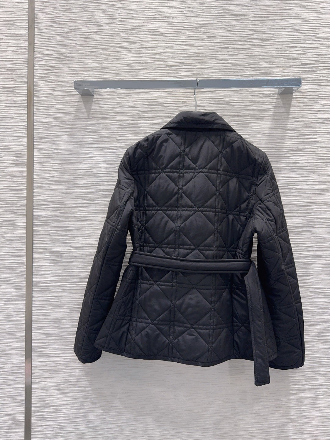 Cd 25fw new lapel cannage coat