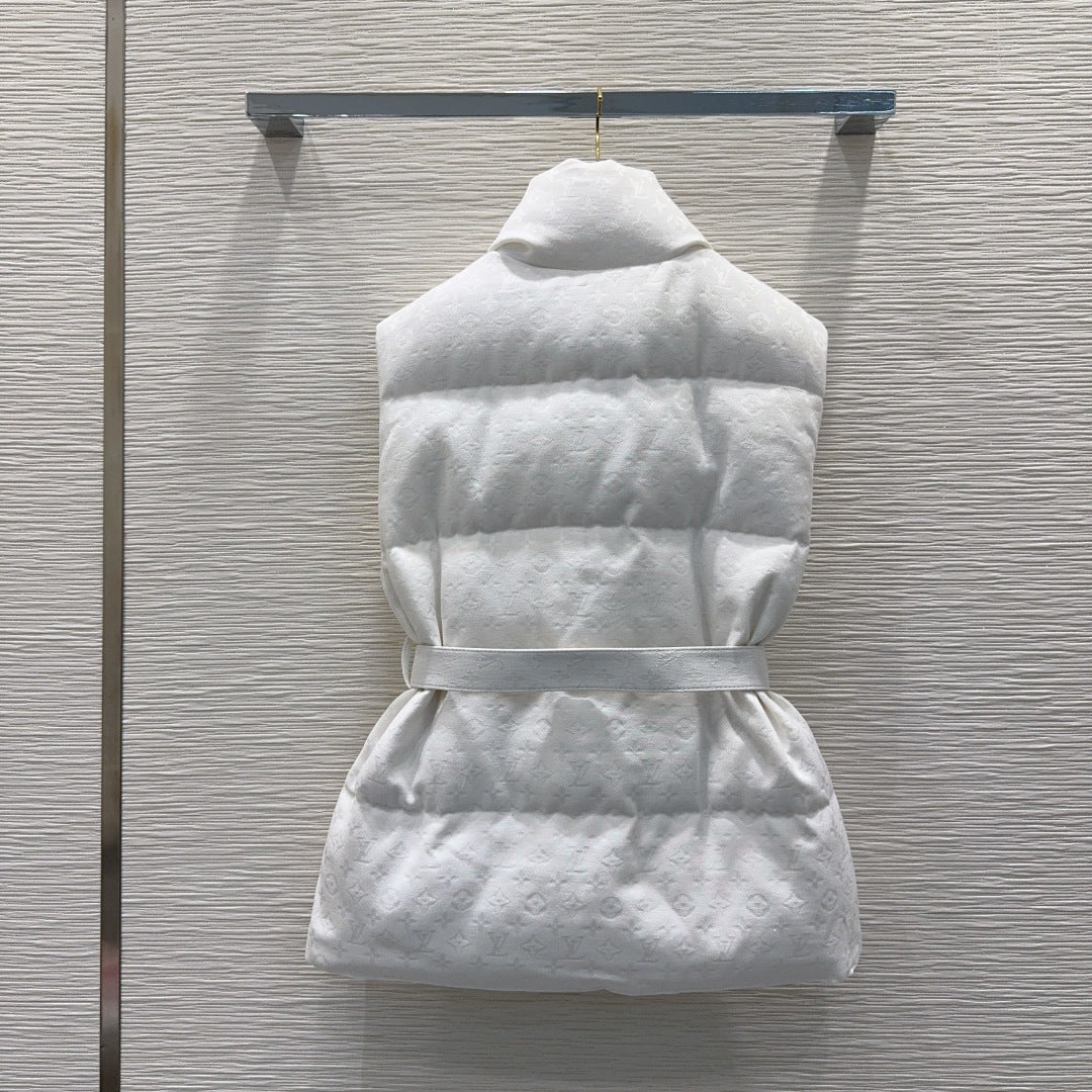 Lou**25fw new white down vest jacket