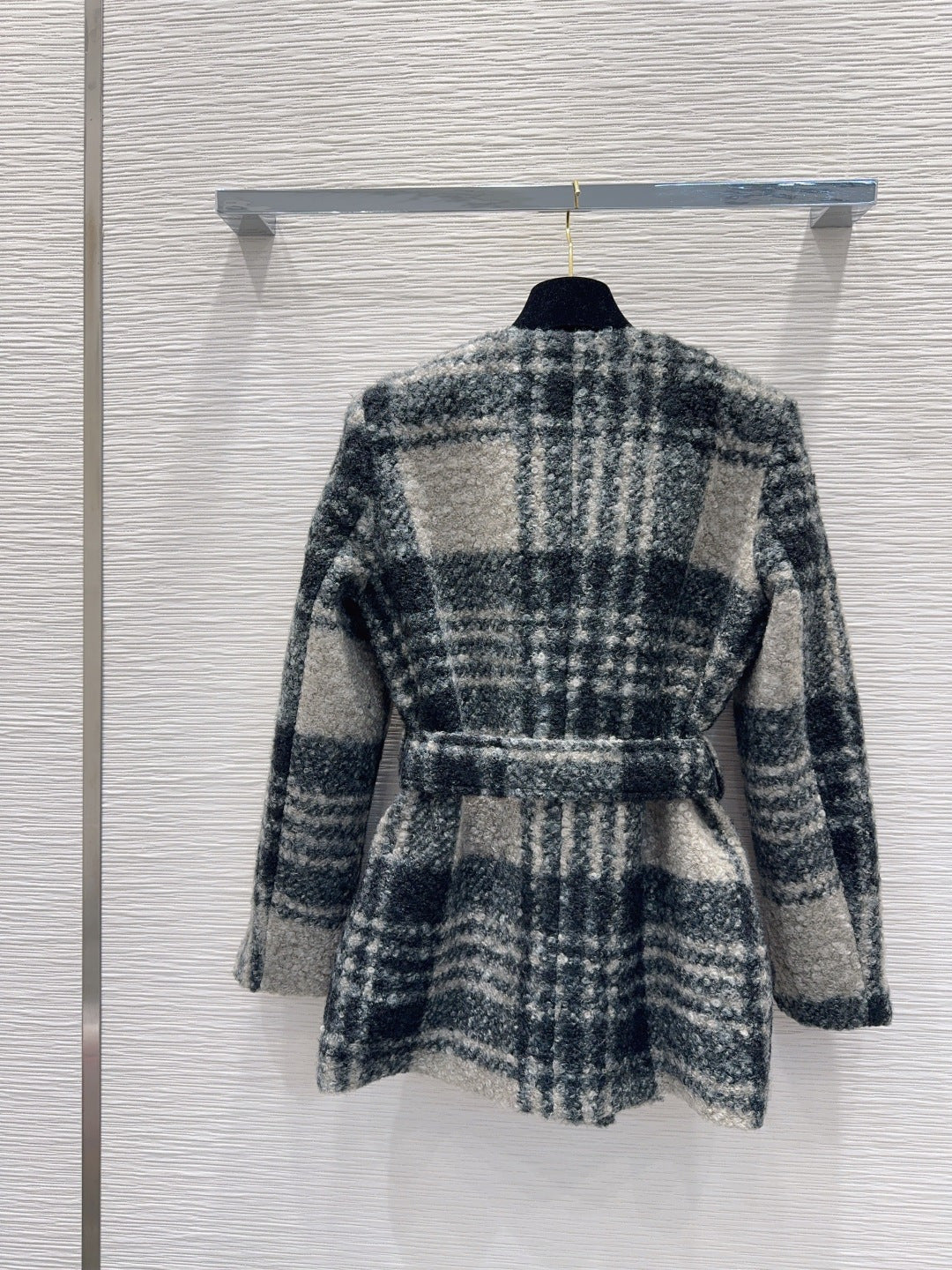 Cha 25fw v-neck belted dress jacket