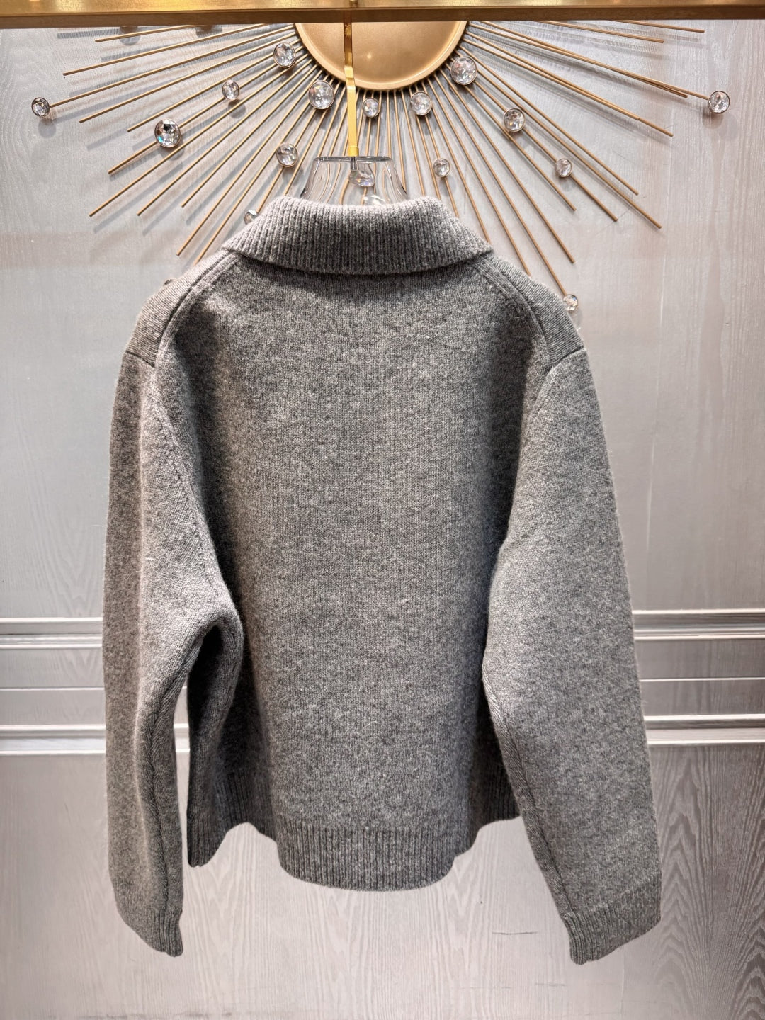Mu 25fw wool sweater coat