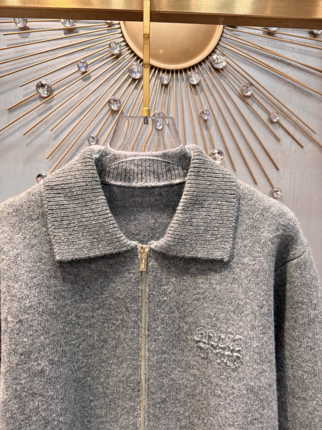 Mu 25fw wool sweater coat