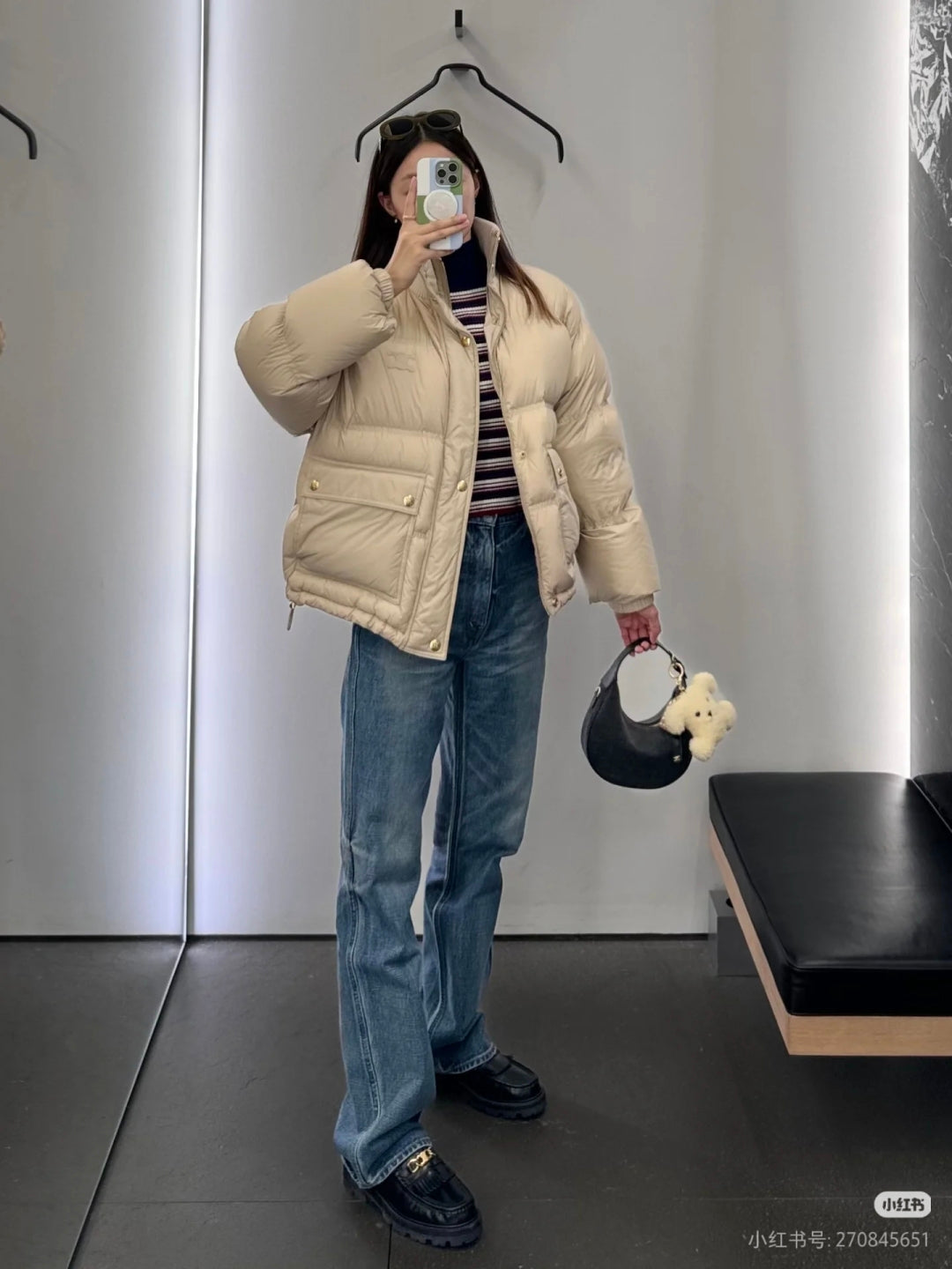 Kxm 25fw Short down jacket