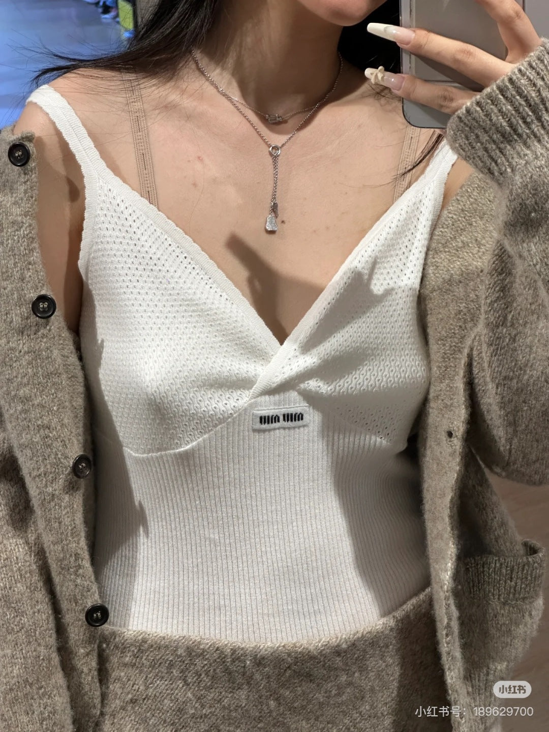 Mu 25fw Wool knitwear three-piece set