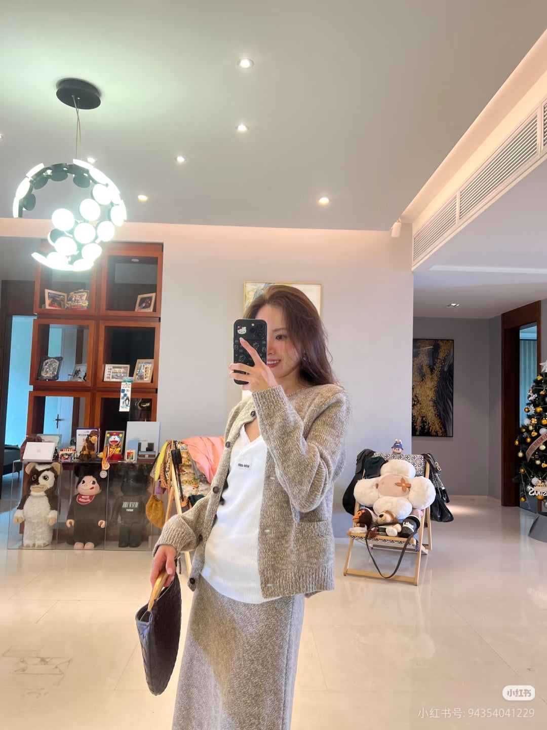 Mu 25fw Wool knitwear three-piece set