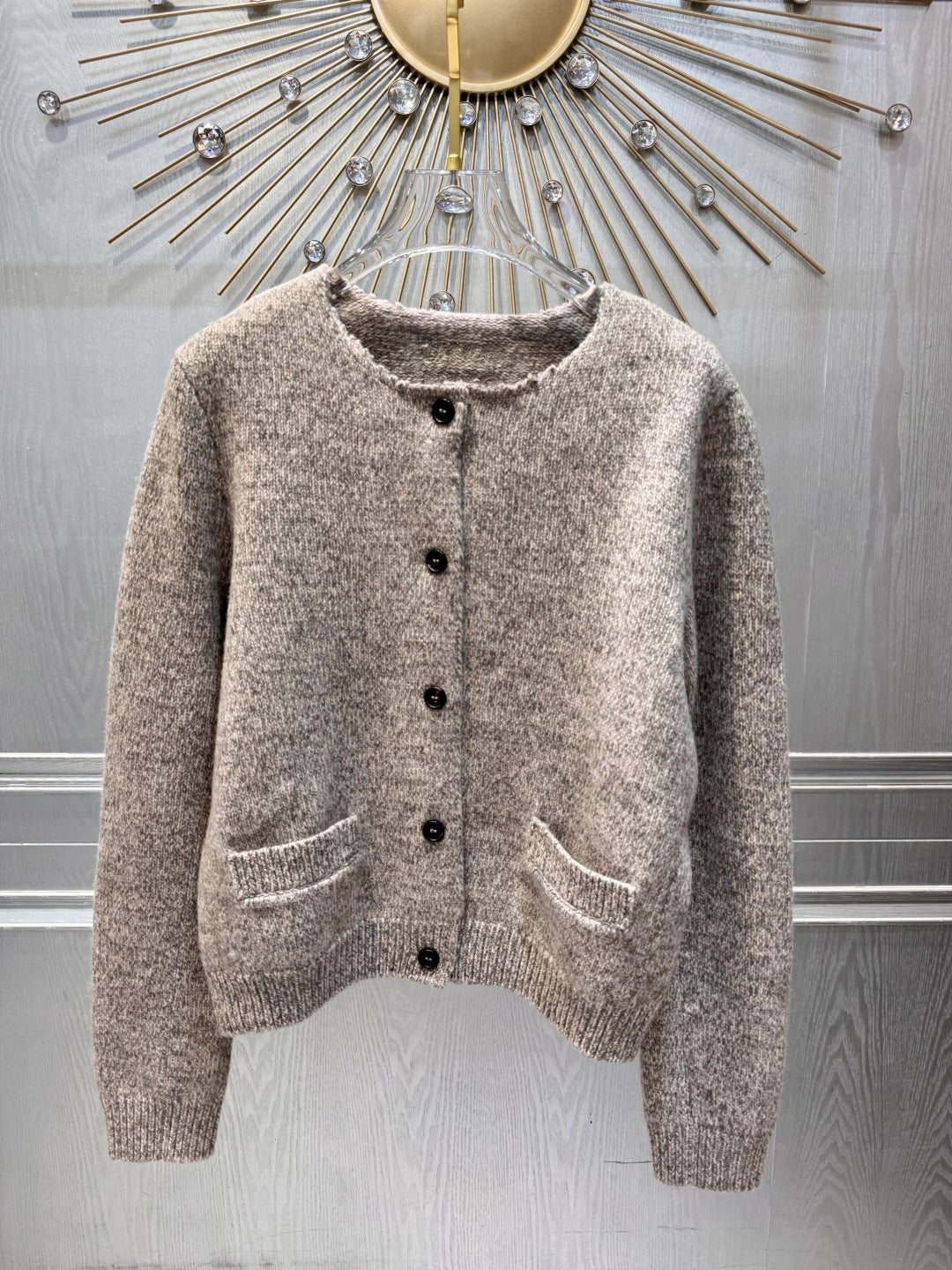 Mu 25fw Wool knitwear three-piece set