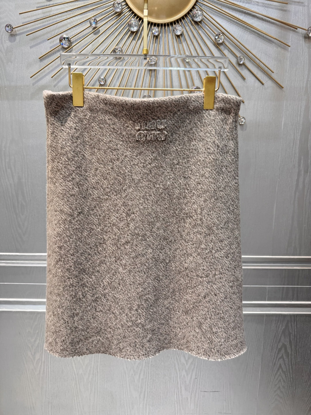 Mu 25fw Wool knitwear three-piece set