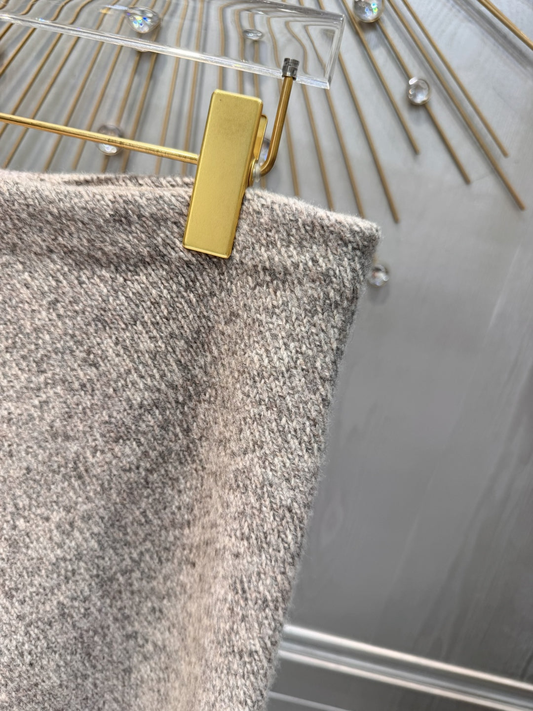 Mu 25fw Wool knitwear three-piece set