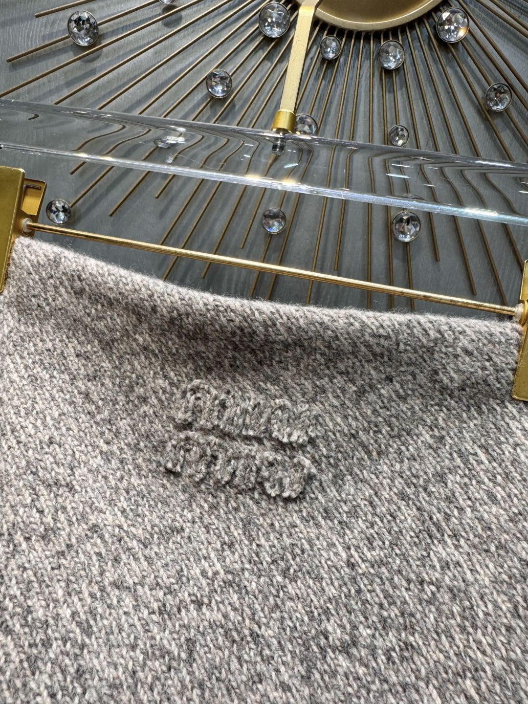 Mu 25fw Wool knitwear three-piece set