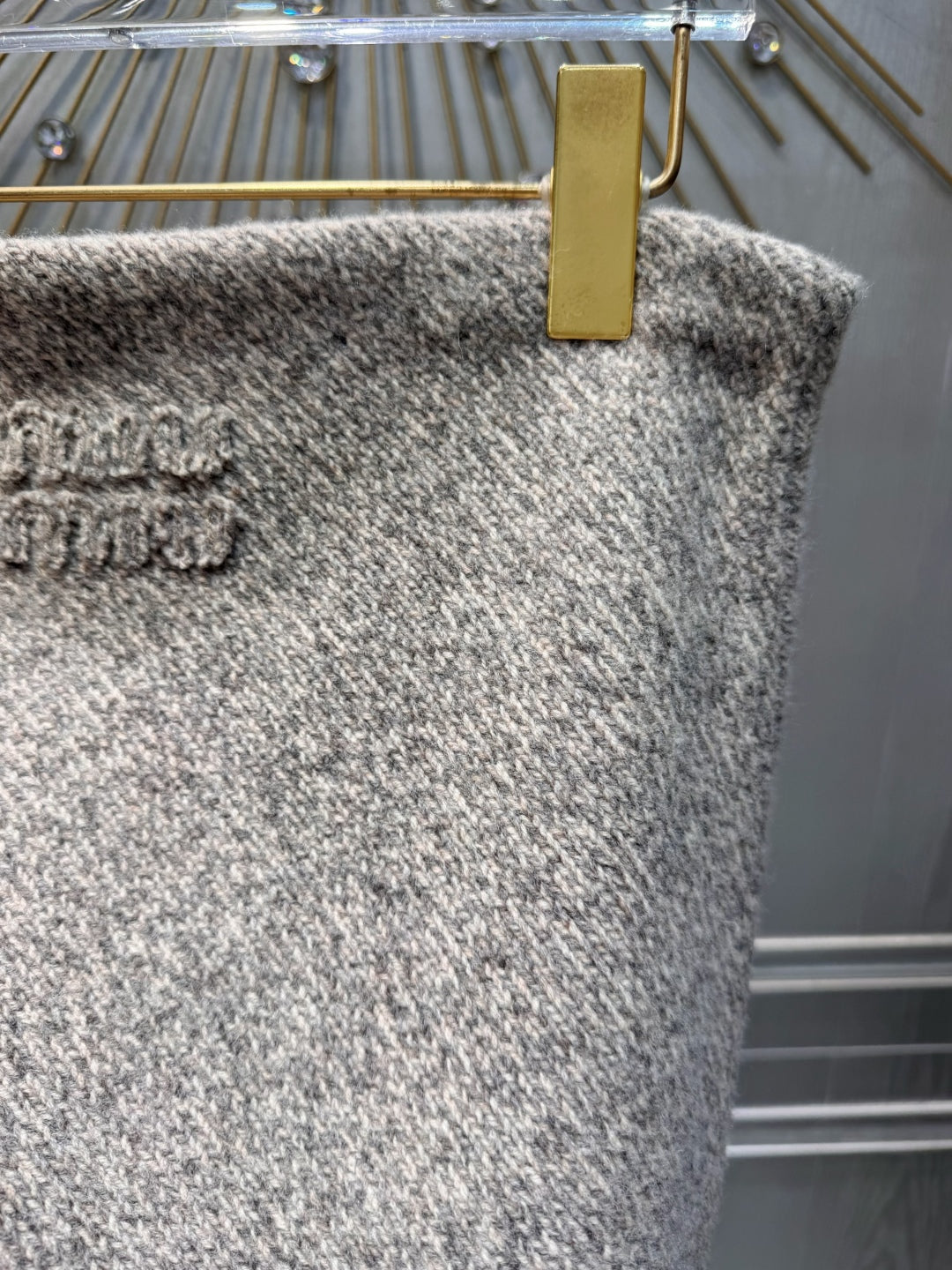 Mu 25fw Wool knitwear three-piece set