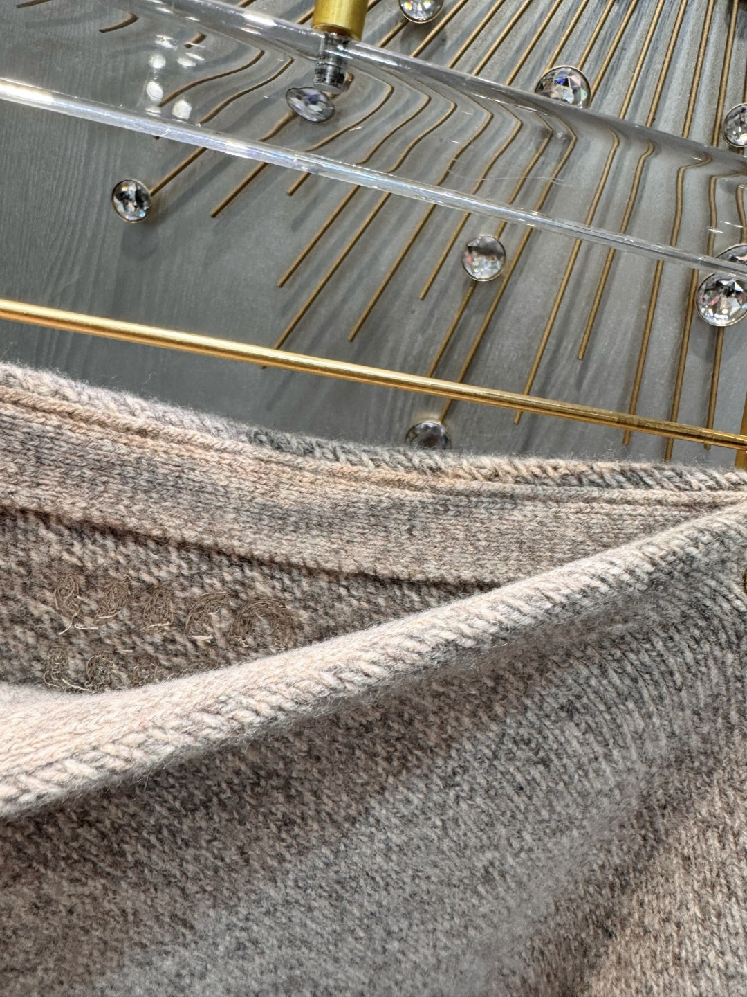 Mu 25fw Wool knitwear three-piece set