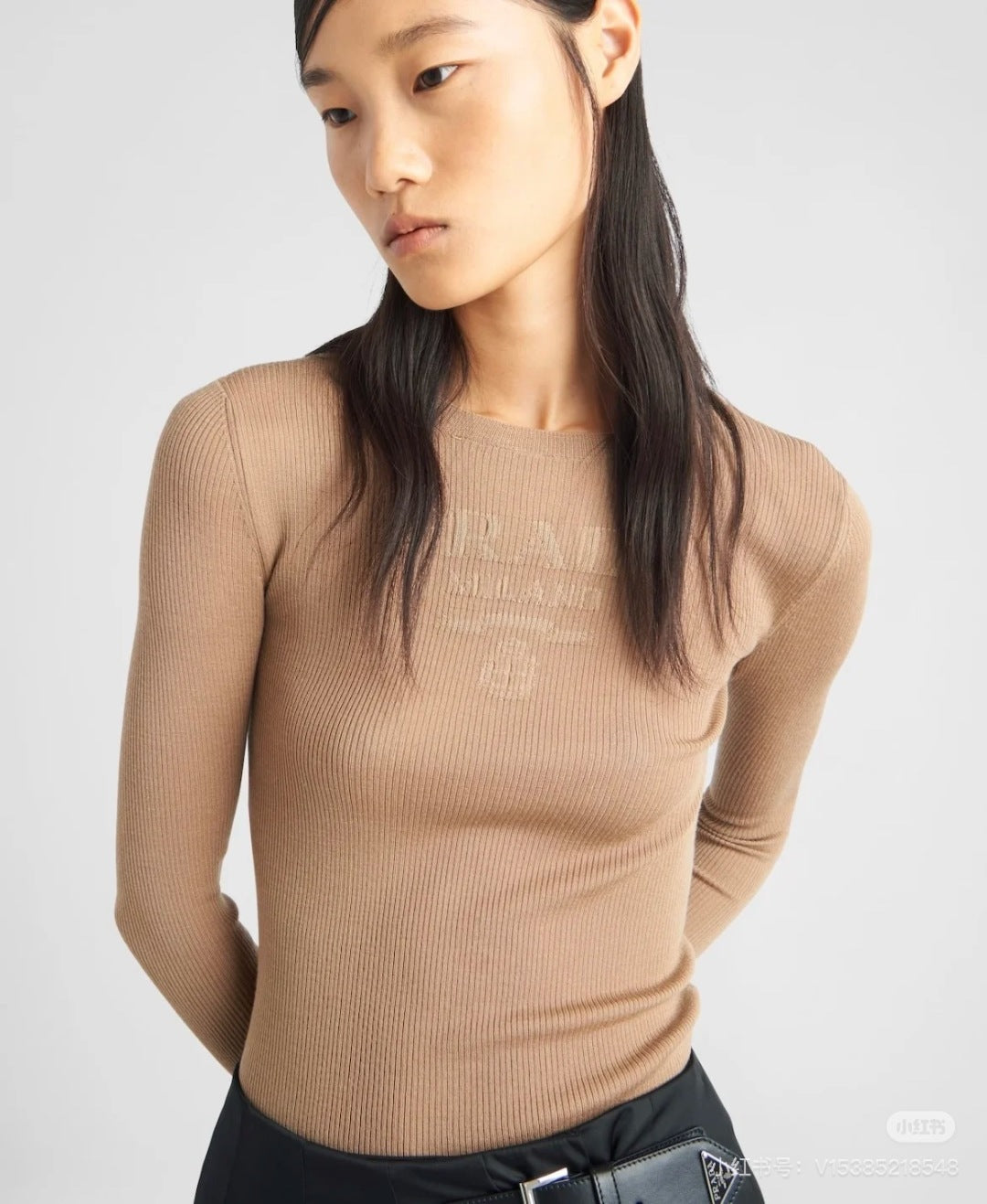 Pra 25fw apricot knit base layer