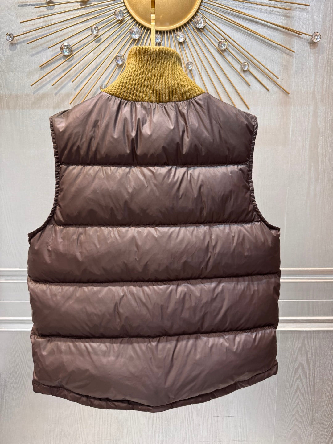 Cel 25fw brown down vest