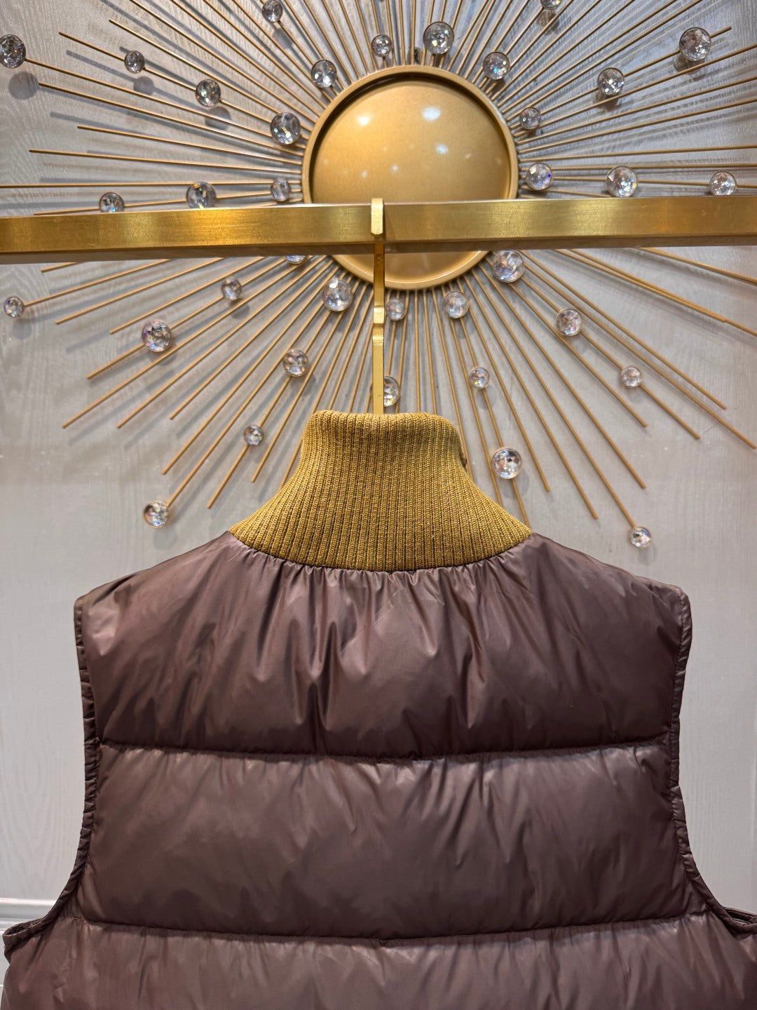 Cel 25fw brown down vest