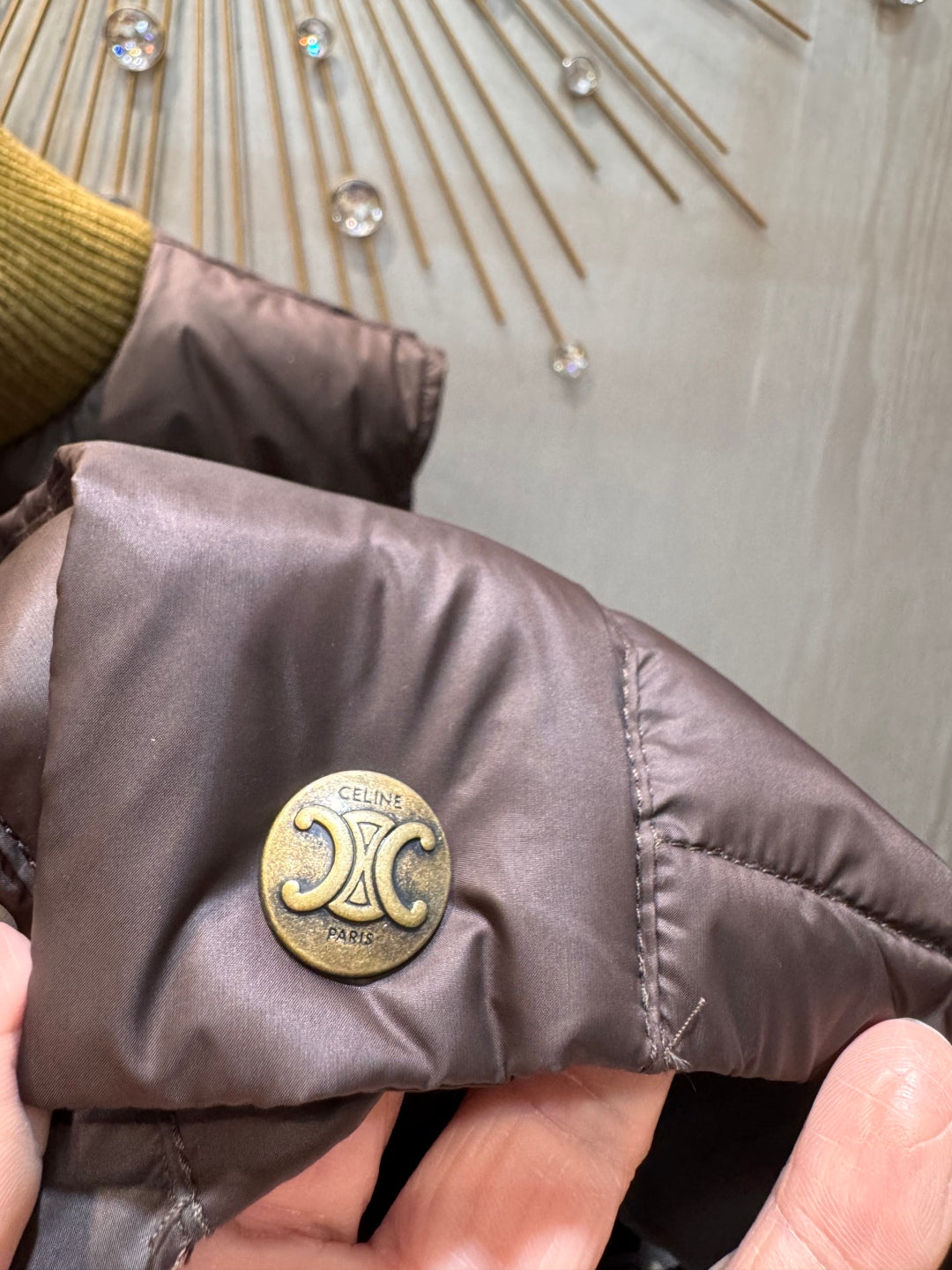 Cel 25fw brown down vest