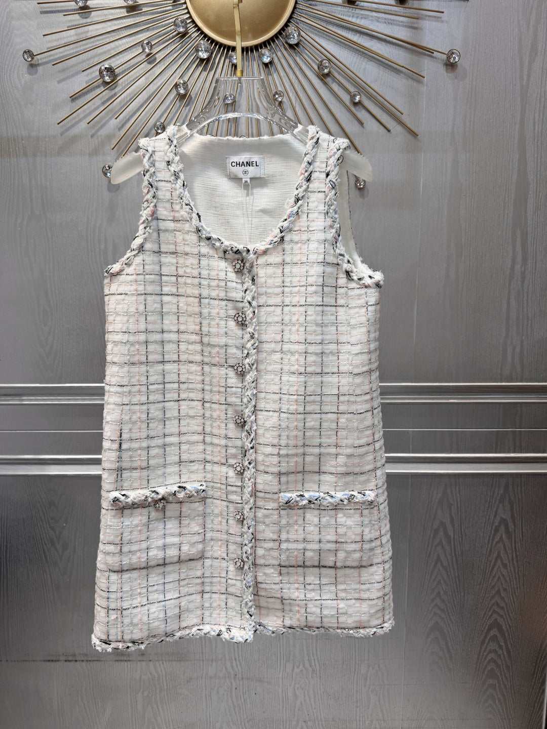 Cha 25fw white dress