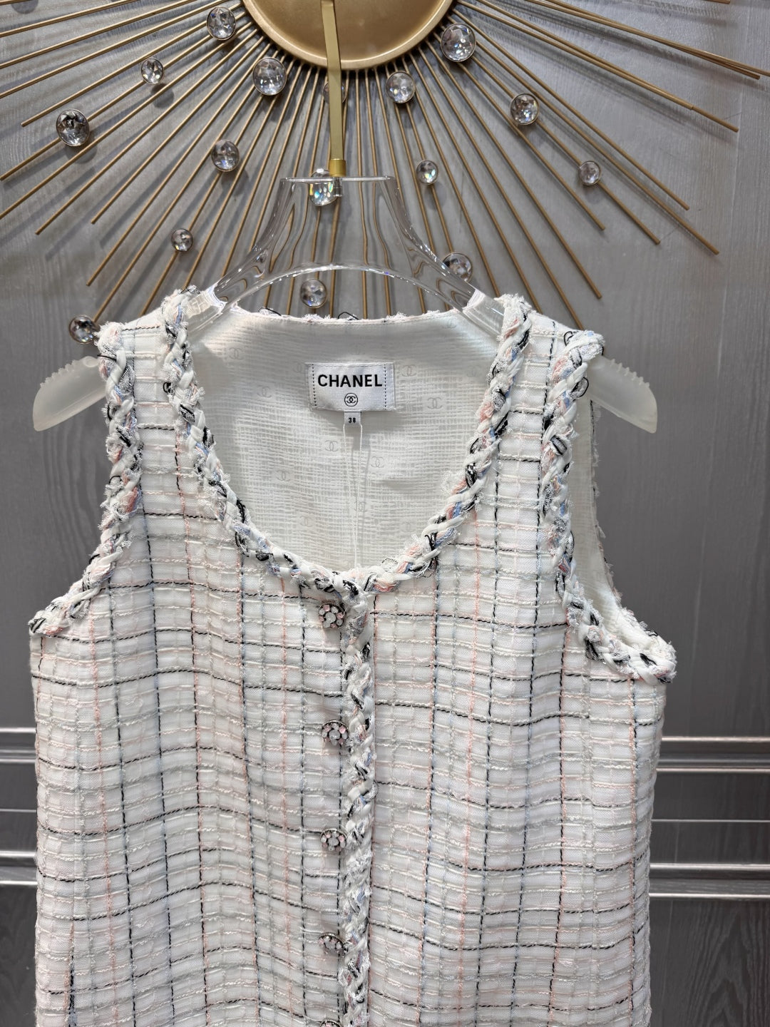 Cha 25fw white dress