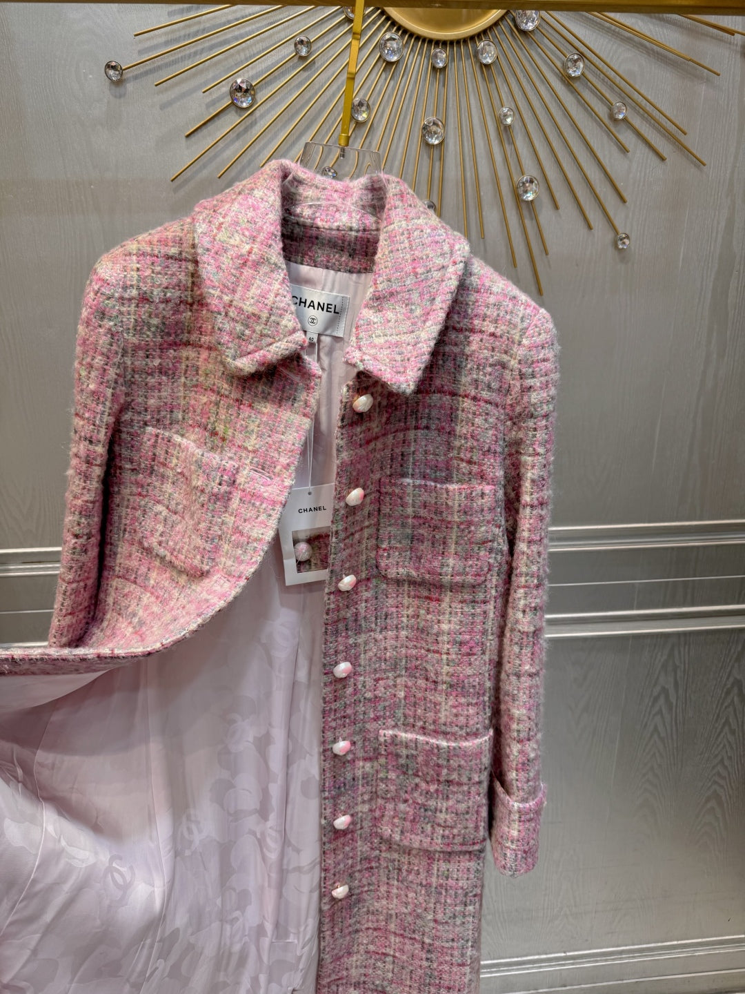 Che 25fw Pink long coat