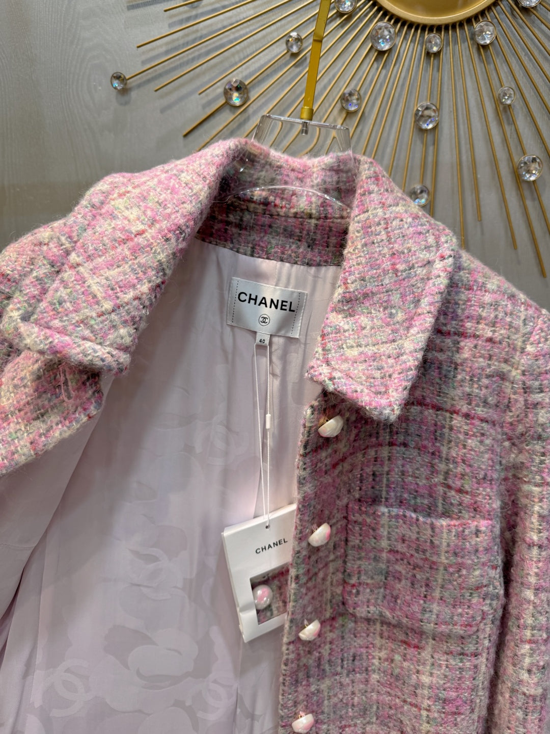 Che 25fw Pink long coat