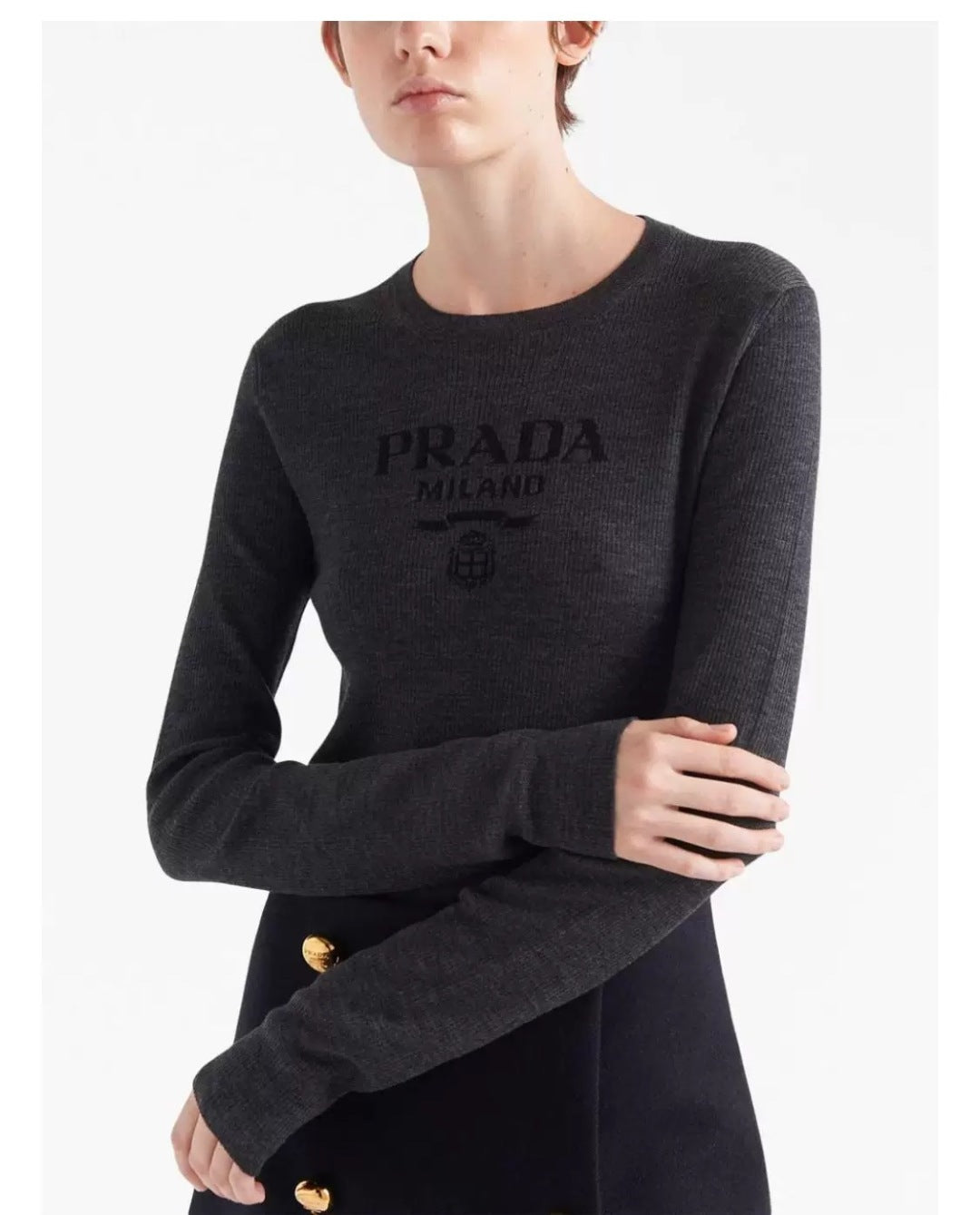Pra 25fw Gray knit base layer