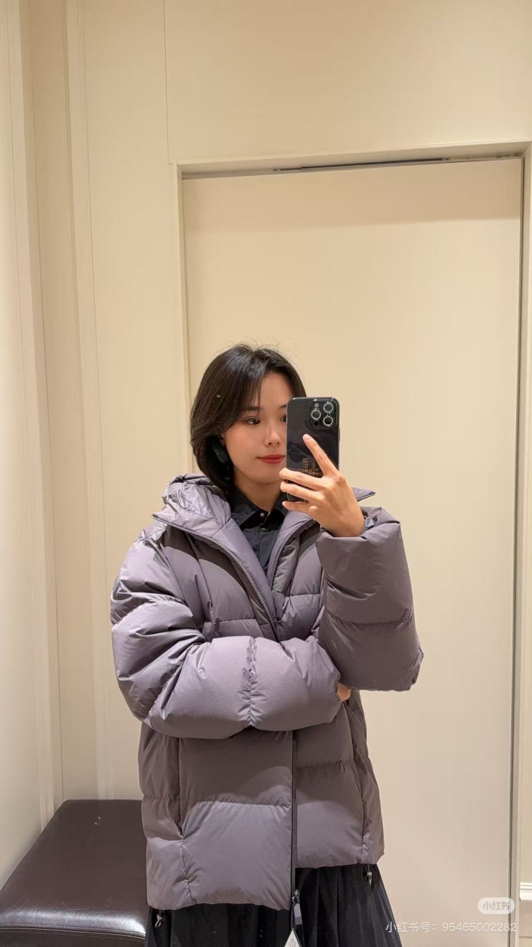 Moc 25fw rayish purple down jacket