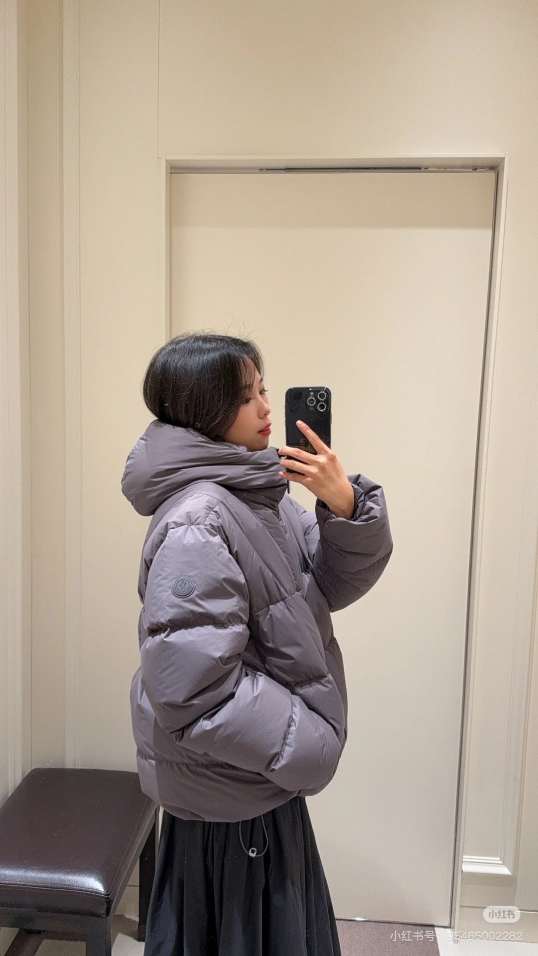 Moc 25fw rayish purple down jacket