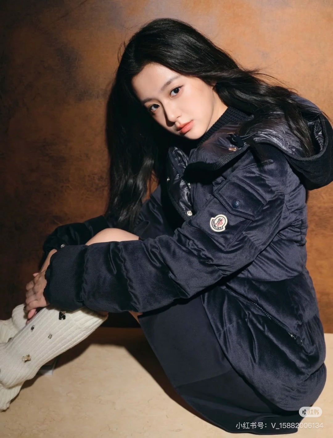 Moc 25fw Sapphire Blue Slim Fit Down Jacket