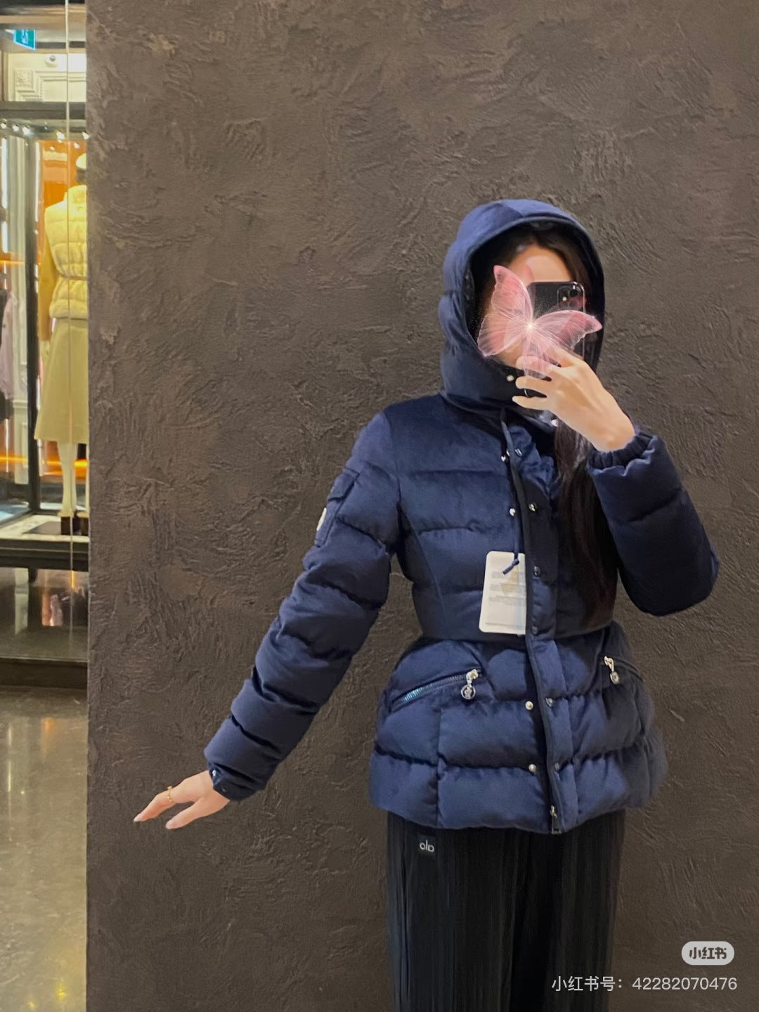 Moc 25fw Sapphire Blue Slim Fit Down Jacket