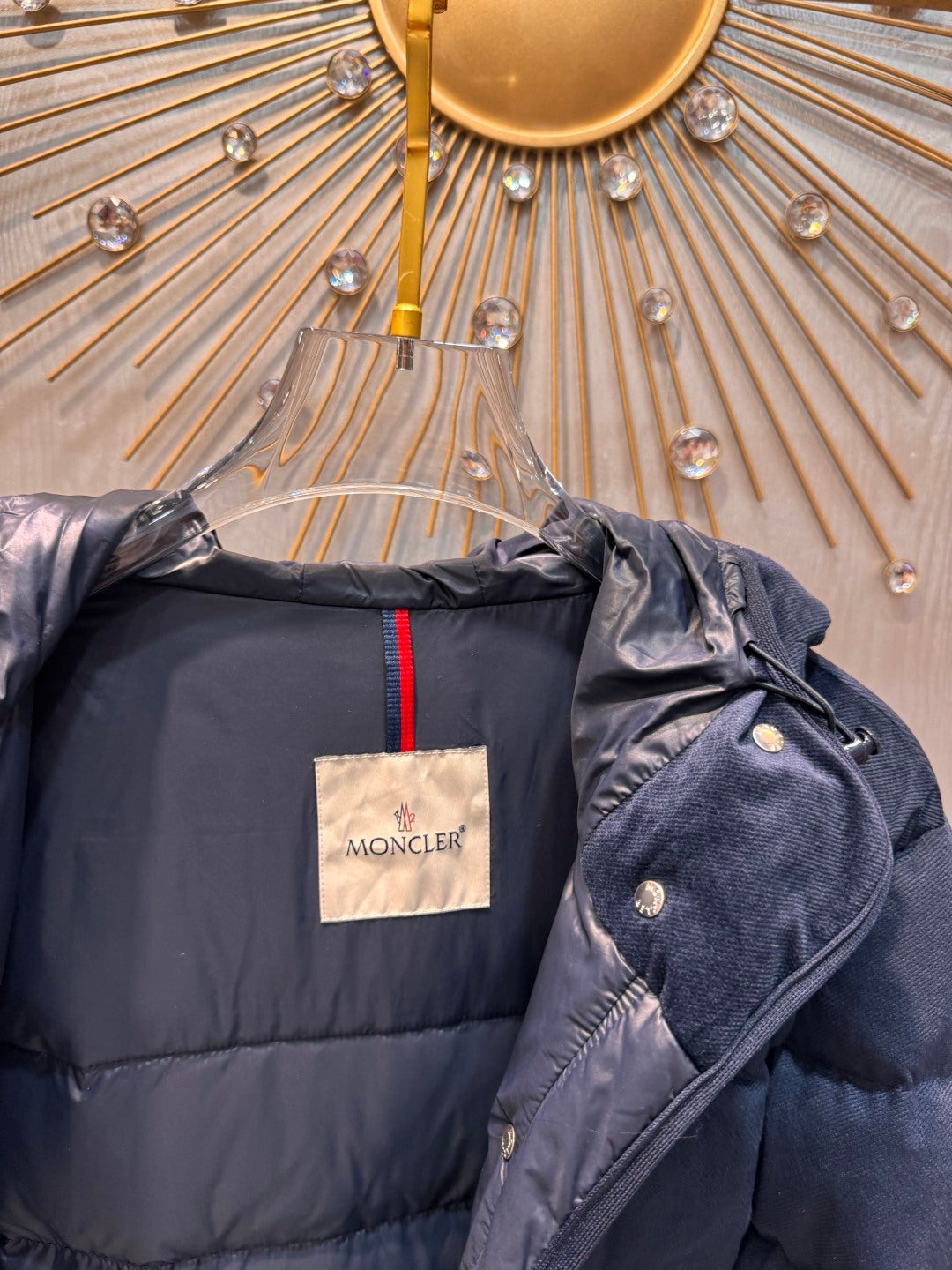 Moc 25fw Sapphire Blue Slim Fit Down Jacket