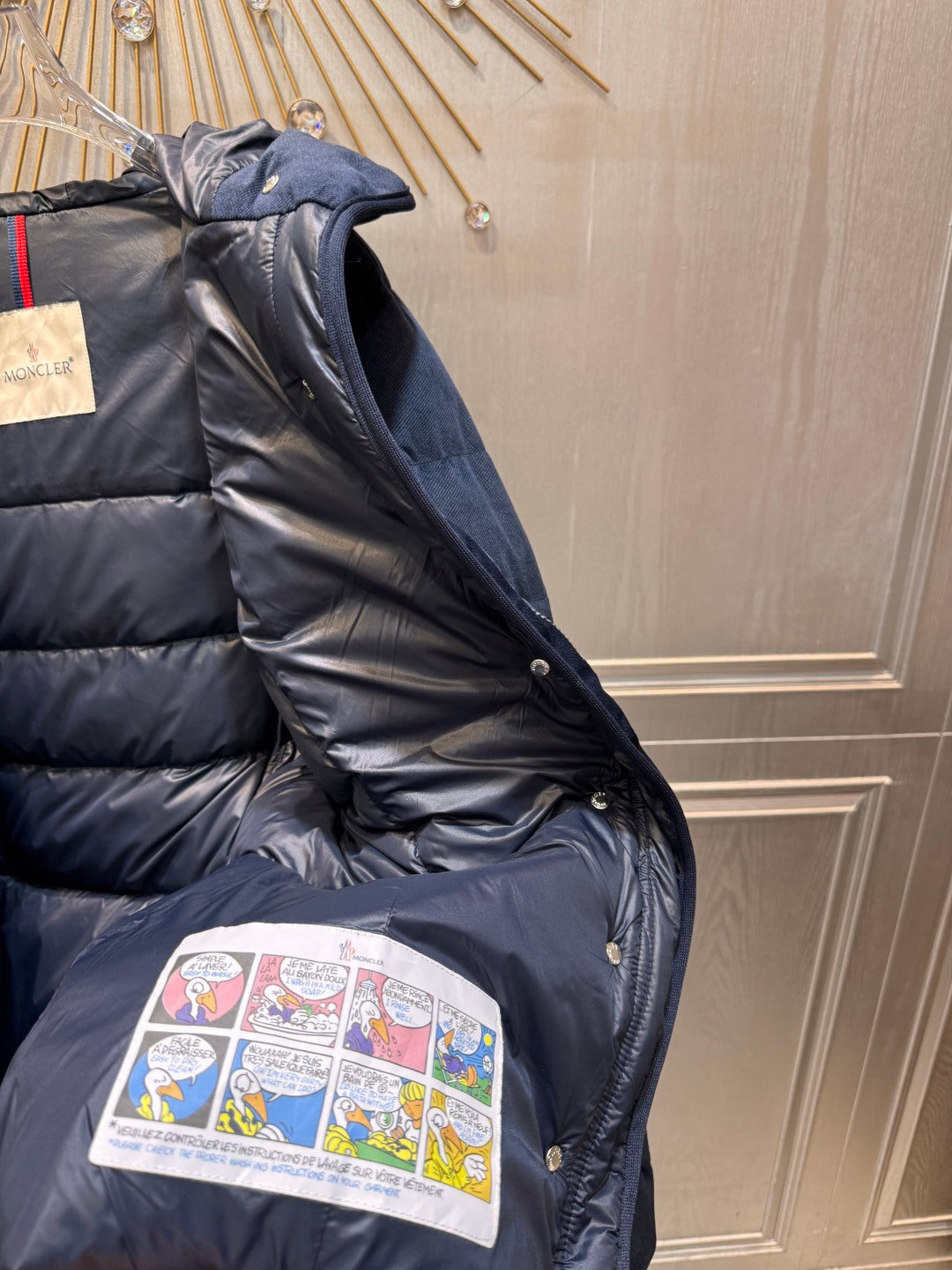 Moc 25fw Sapphire Blue Slim Fit Down Jacket