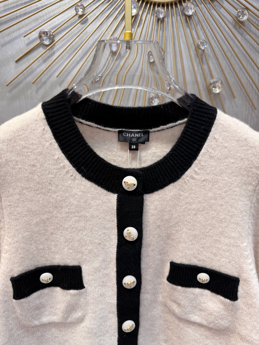 Cha 25fw White cashmere knit set