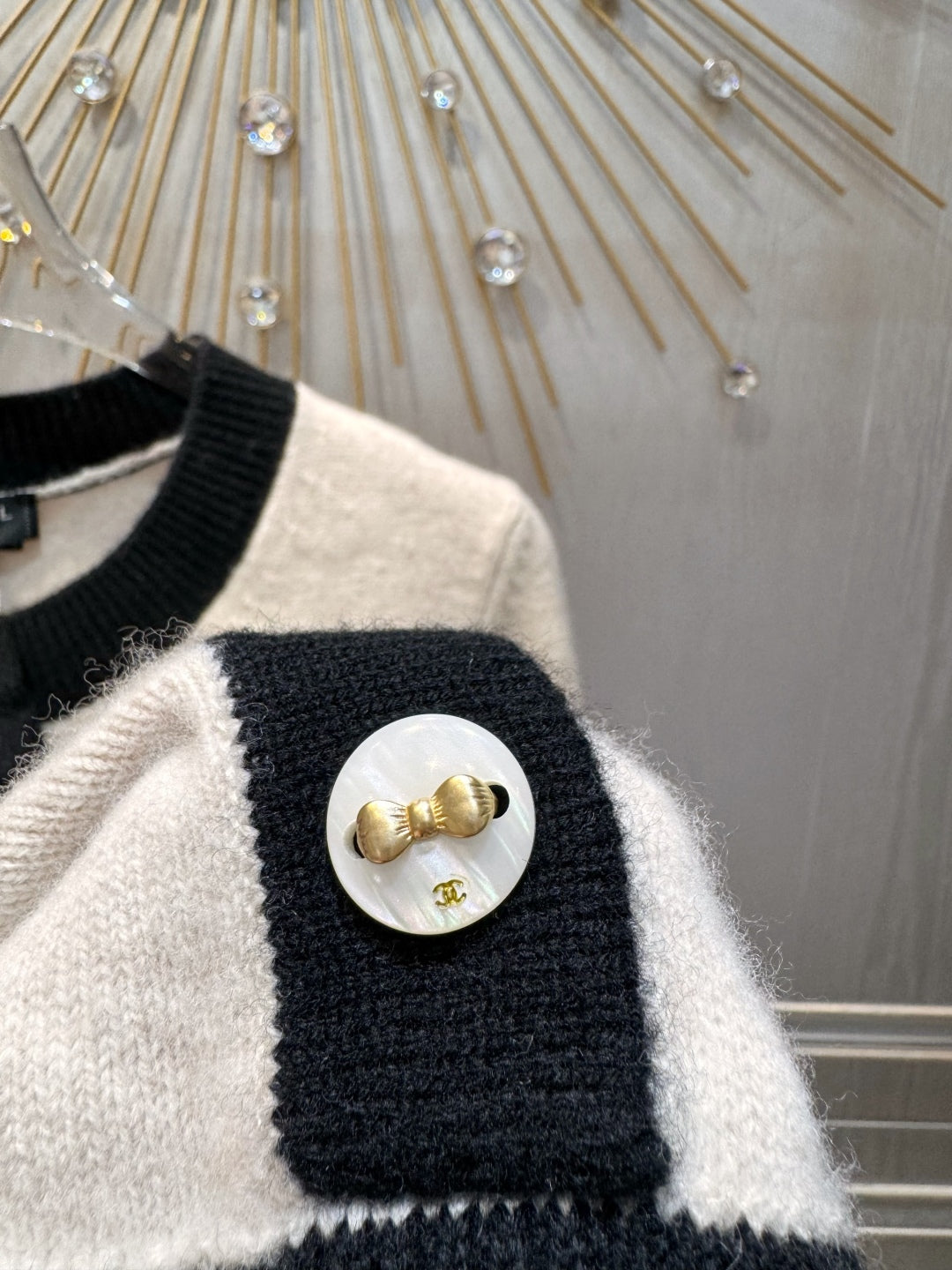 Cha 25fw White cashmere knit set