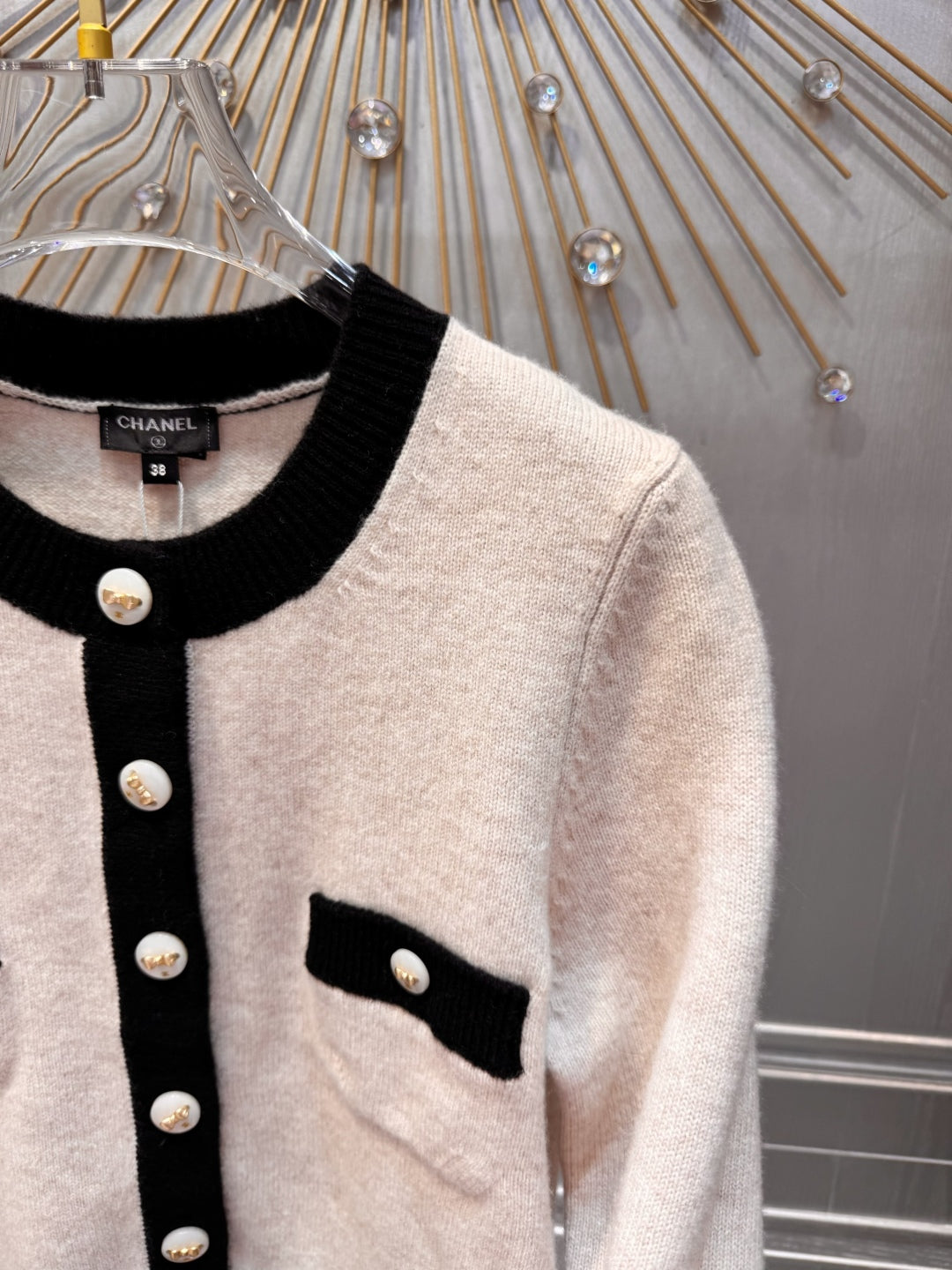 Cha 25fw White cashmere knit set