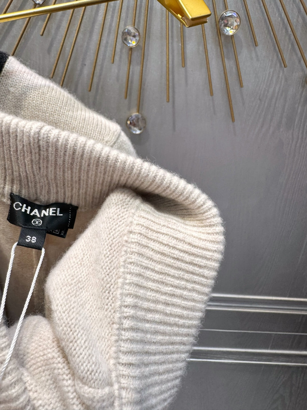 Cha 25fw White cashmere knit set