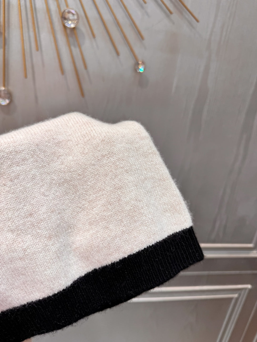 Cha 25fw White cashmere knit set